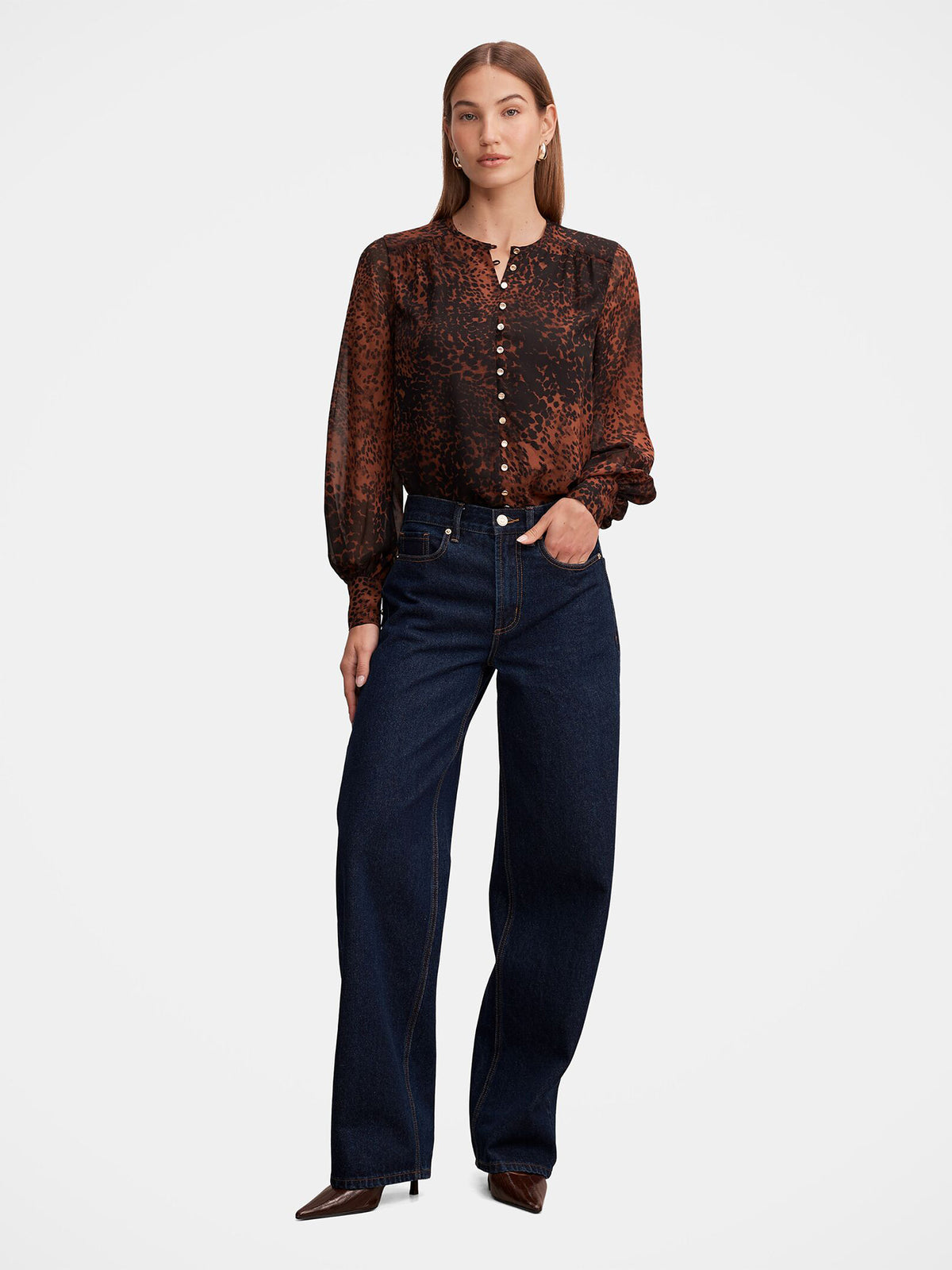 Rinna Printed Blouse
