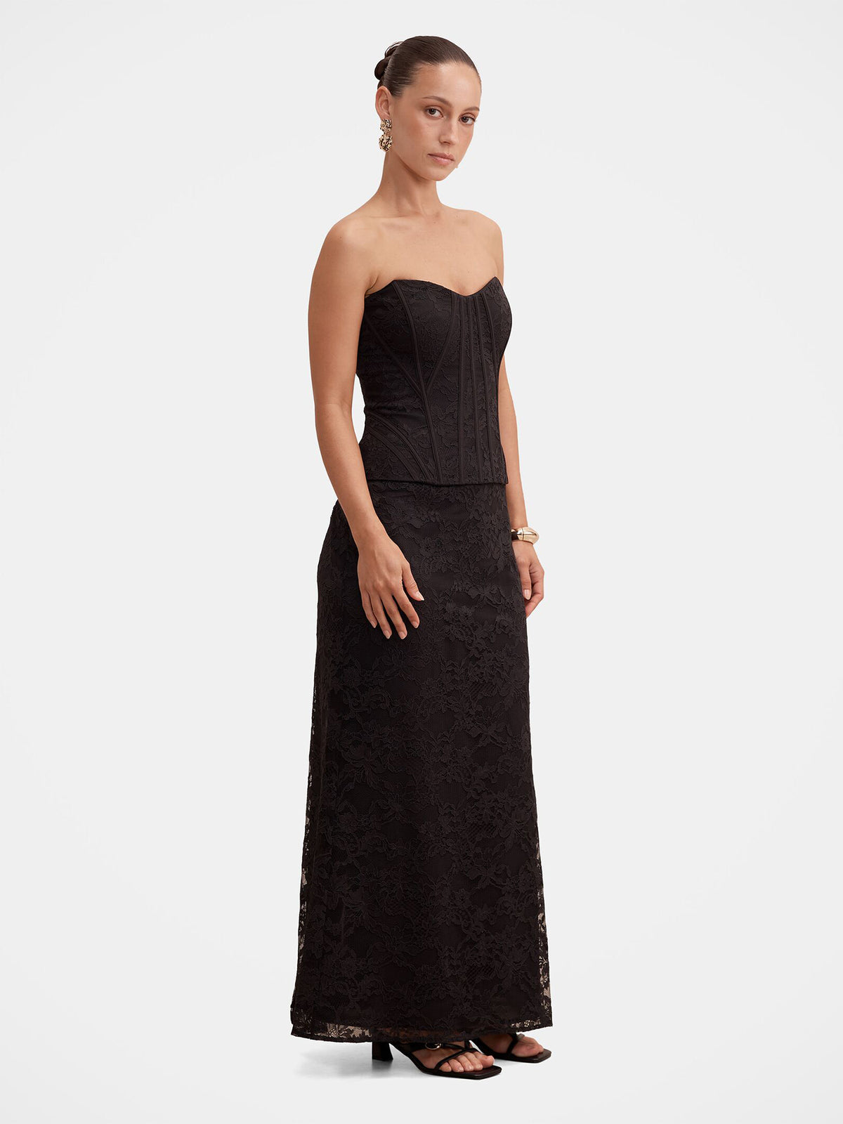 Myla Petite Corset Lace Maxi Dress