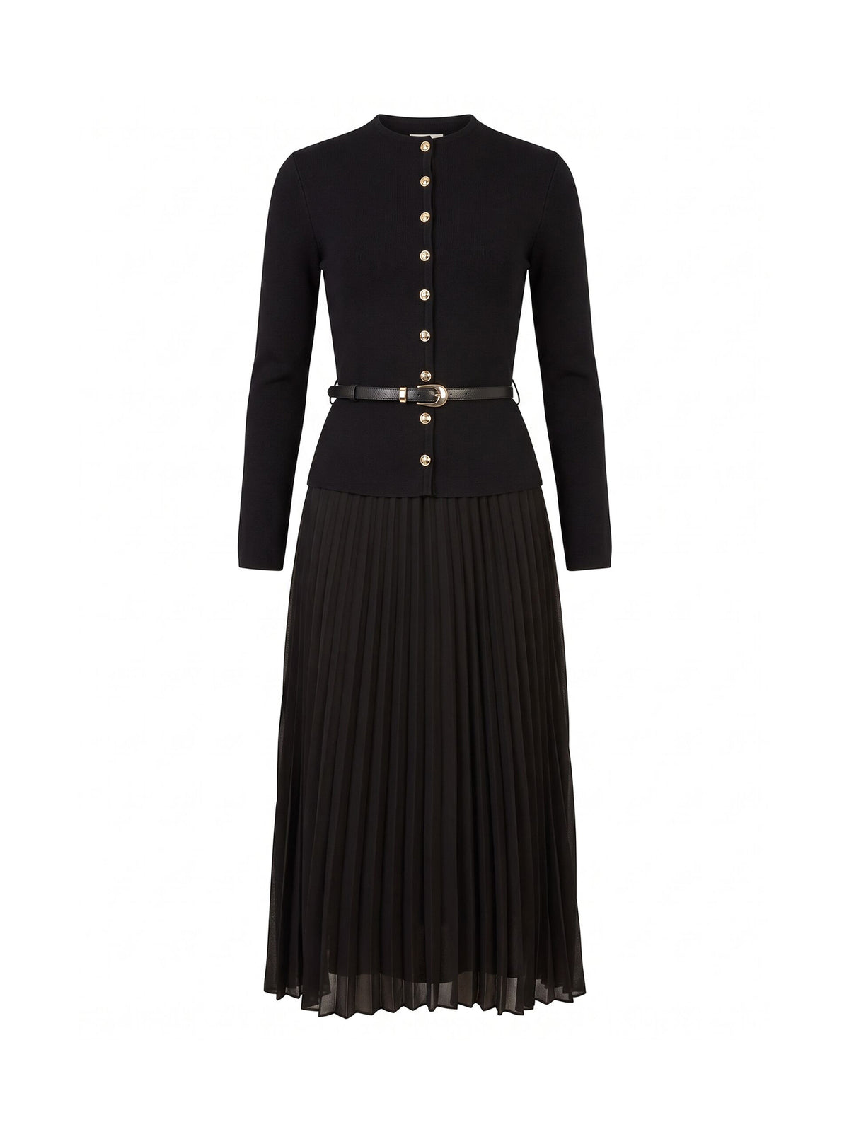 Milana Funnel Neck Midi Dress