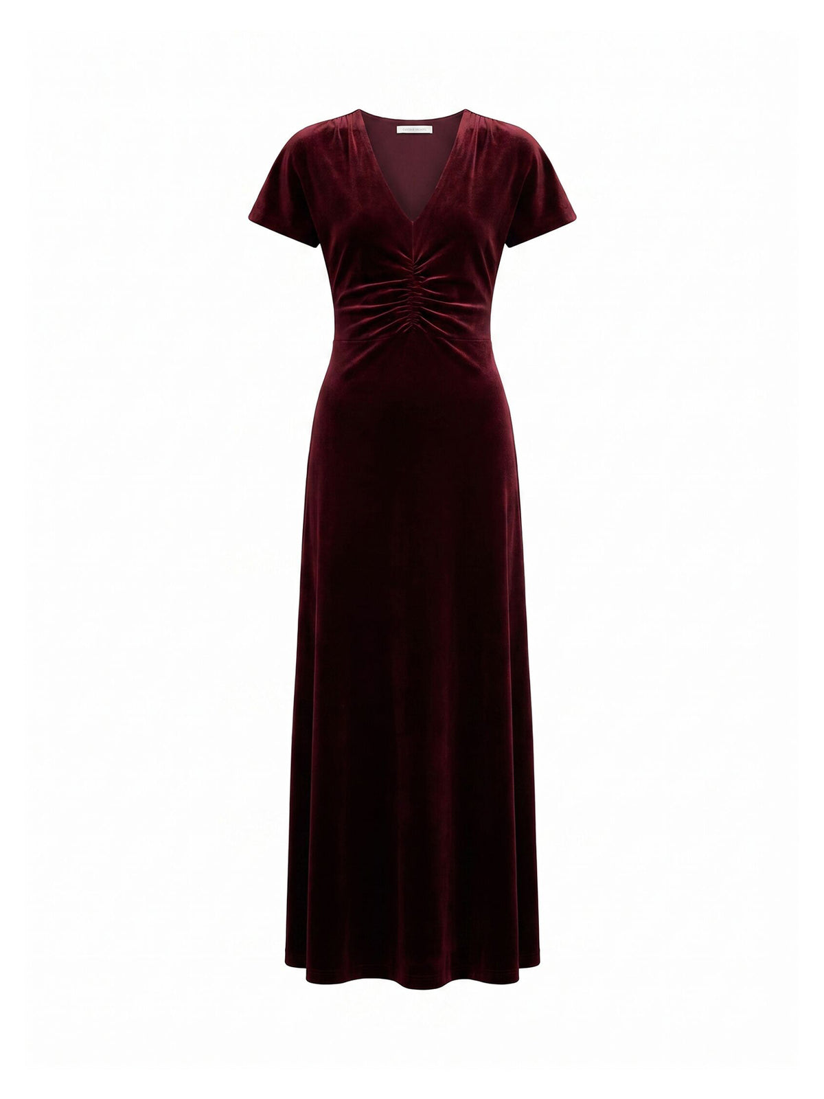 Elma Velvet Ruched Maxi Dress