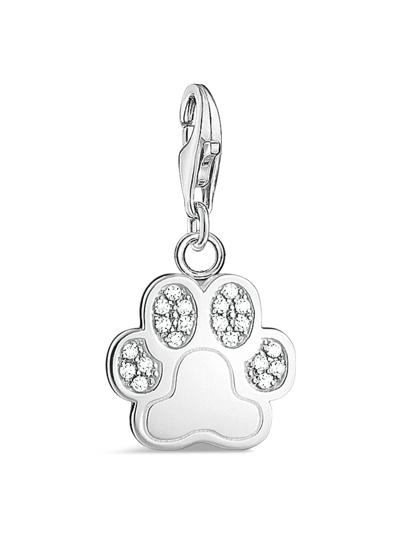 Silver Paw Charm