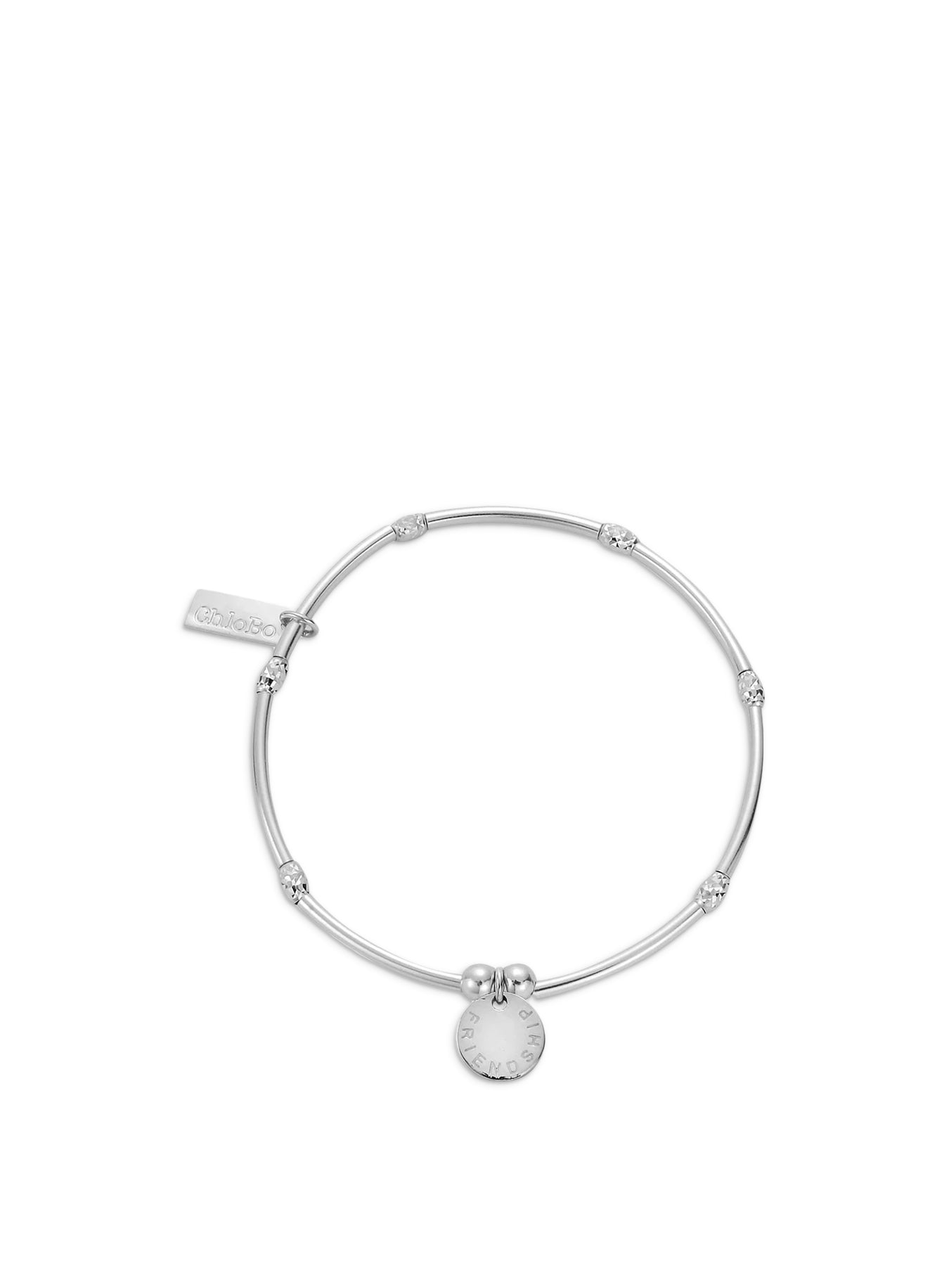 Silver Mini Sparkle Friendship Bracelet Charm