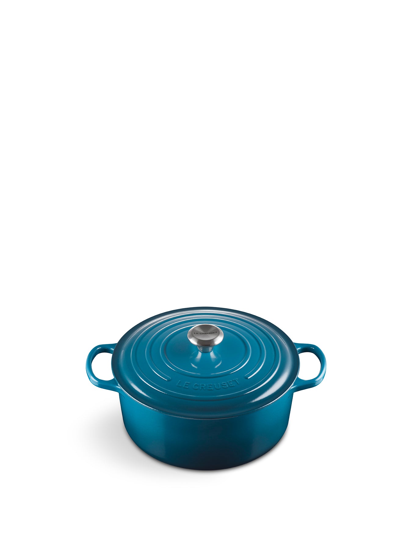 Cast Iron Round Casserole Deep Teal 28cm