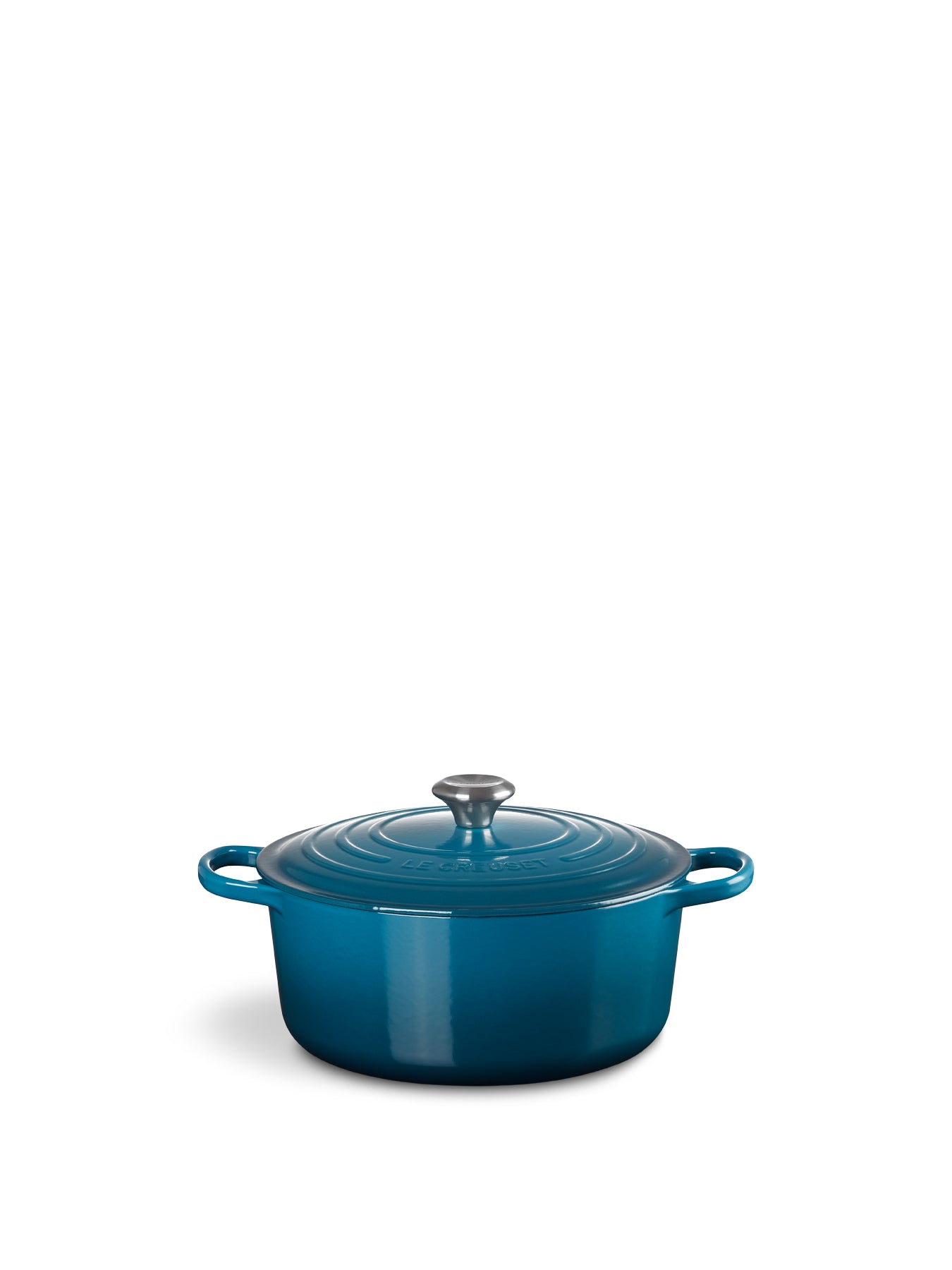 Cast Iron Round Casserole Deep Teal 28cm