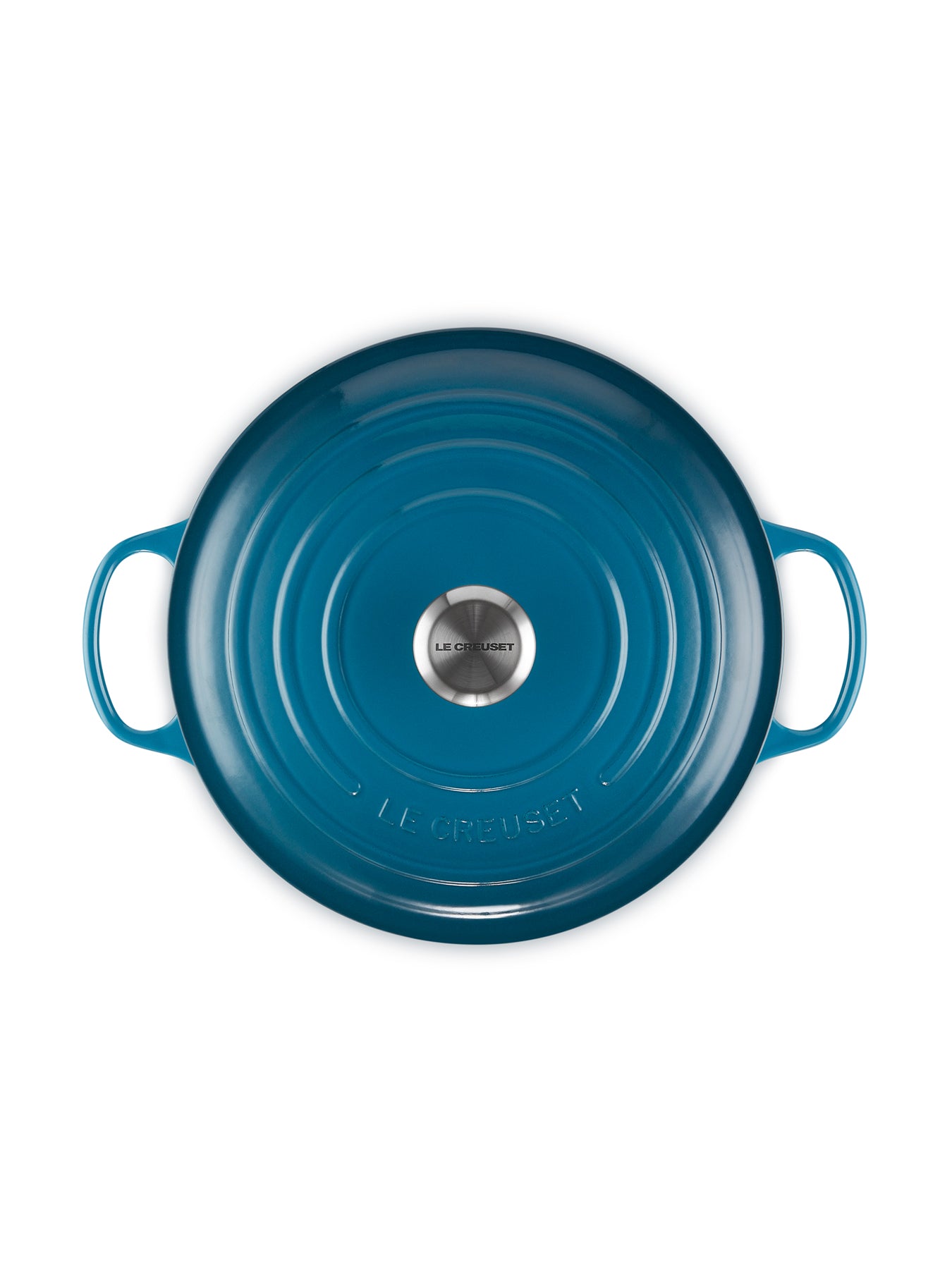 Cast Iron Round Casserole Deep Teal 28cm