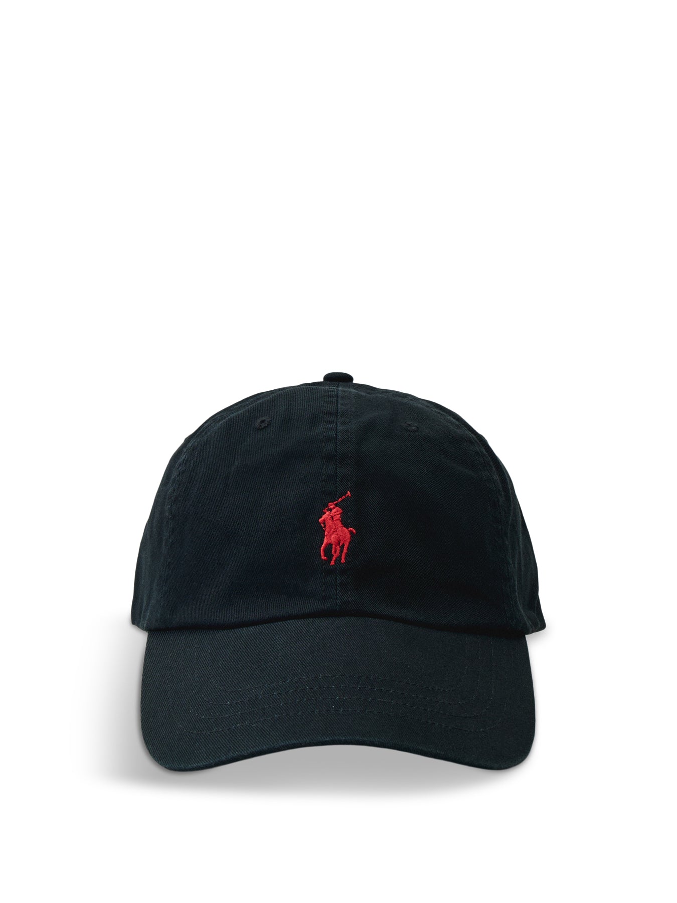 Sports Logo Cap Black Cotton