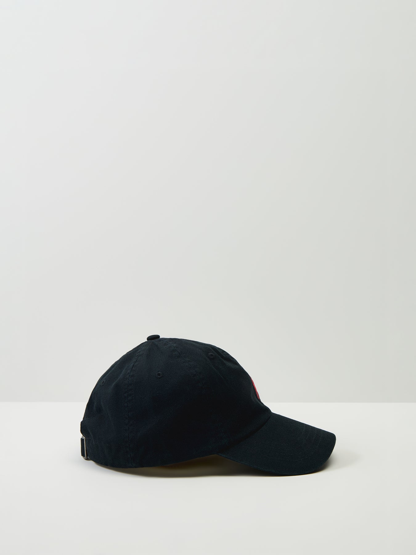 Sports Logo Cap Black Cotton