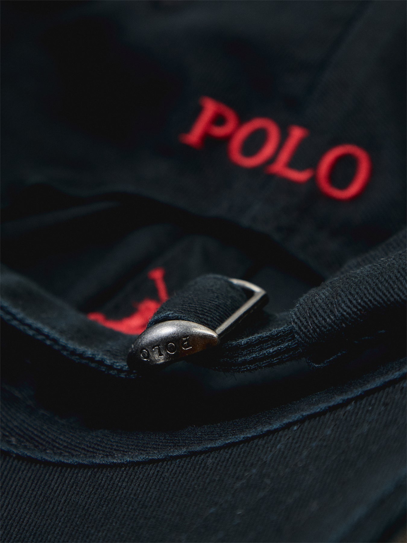 Sports Logo Cap Black Cotton