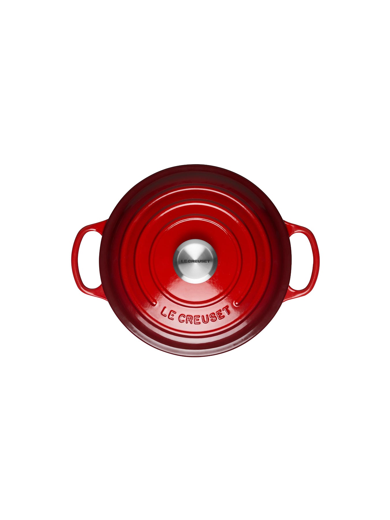 Cast Iron Round Casserole 28cm Cerise