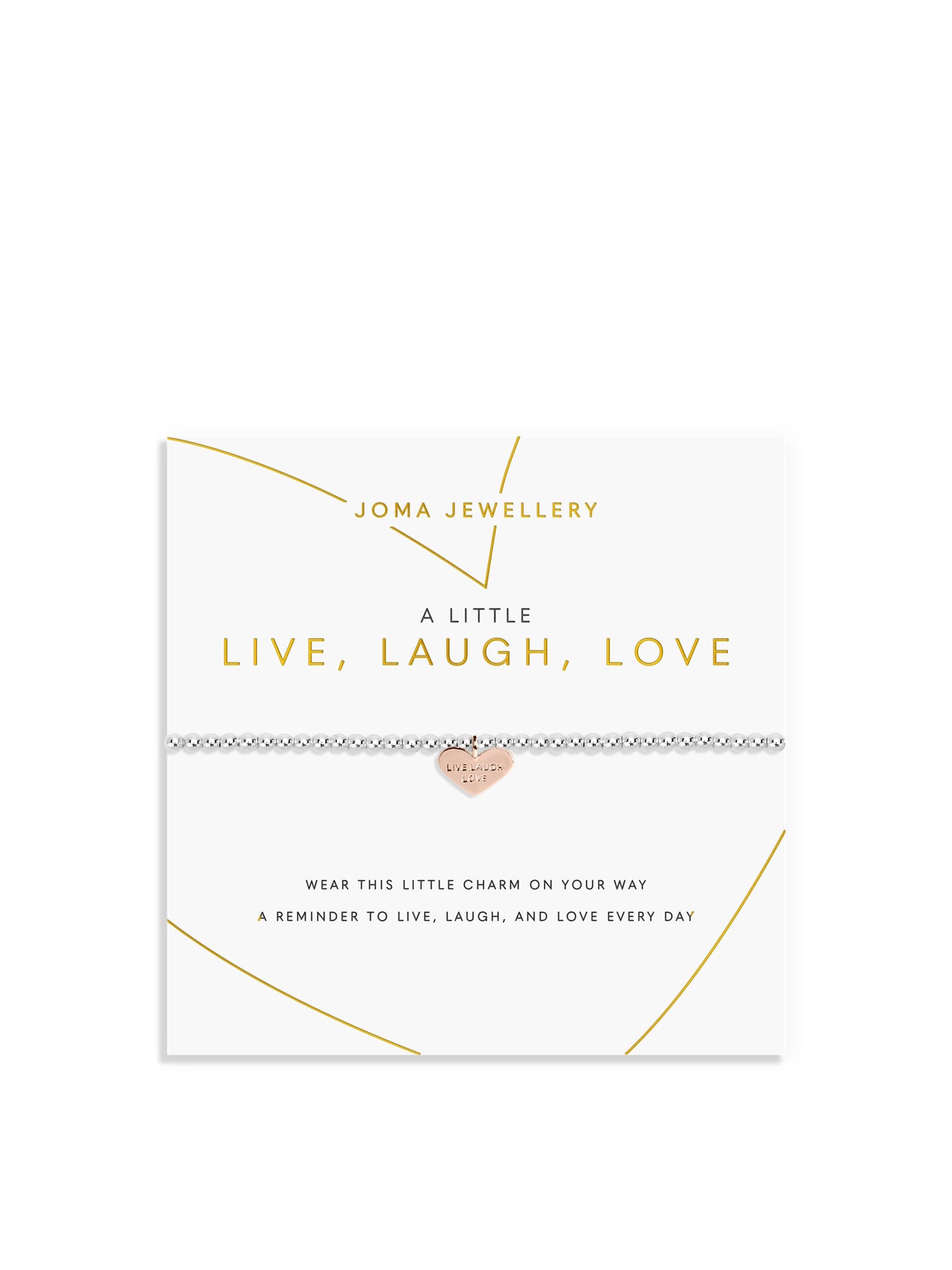 A Little Live Laugh Love Charm Bracelet Silver