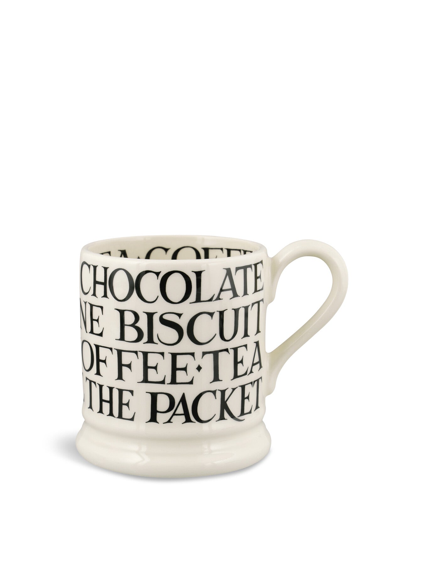 Black Toast All Over Writing 12 Pint Mug