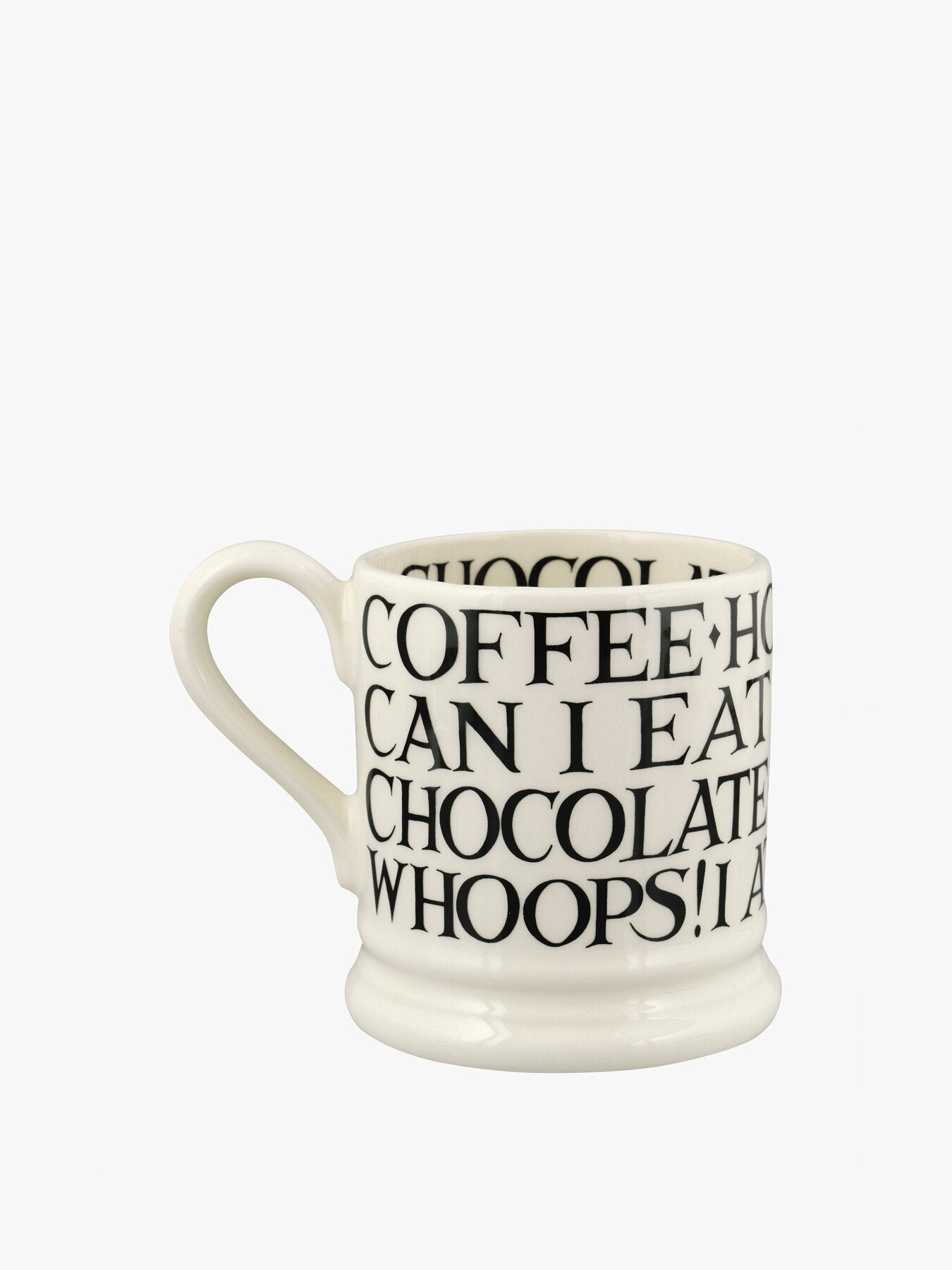 Black Toast All Over Writing 12 Pint Mug