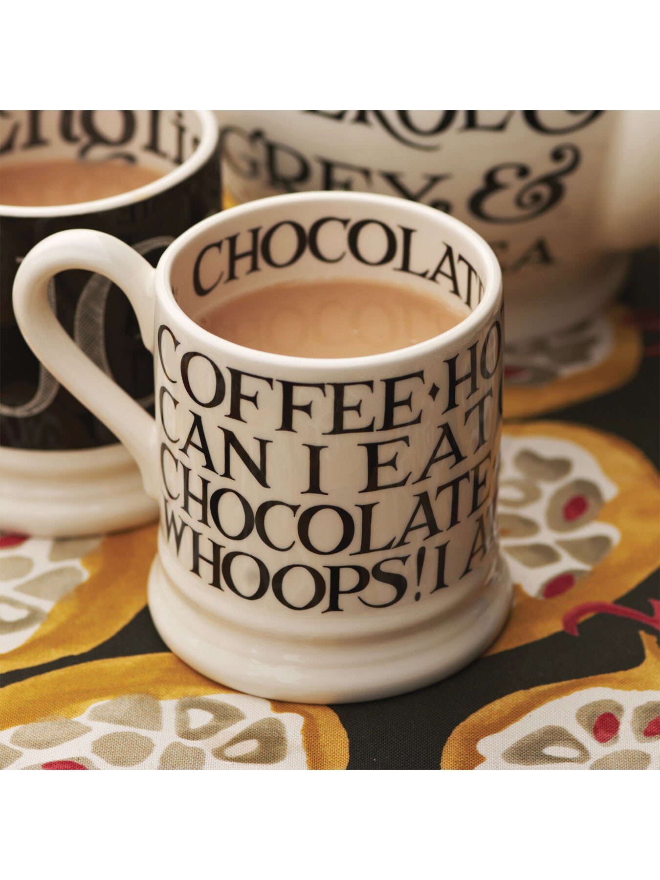 Black Toast All Over Writing 12 Pint Mug