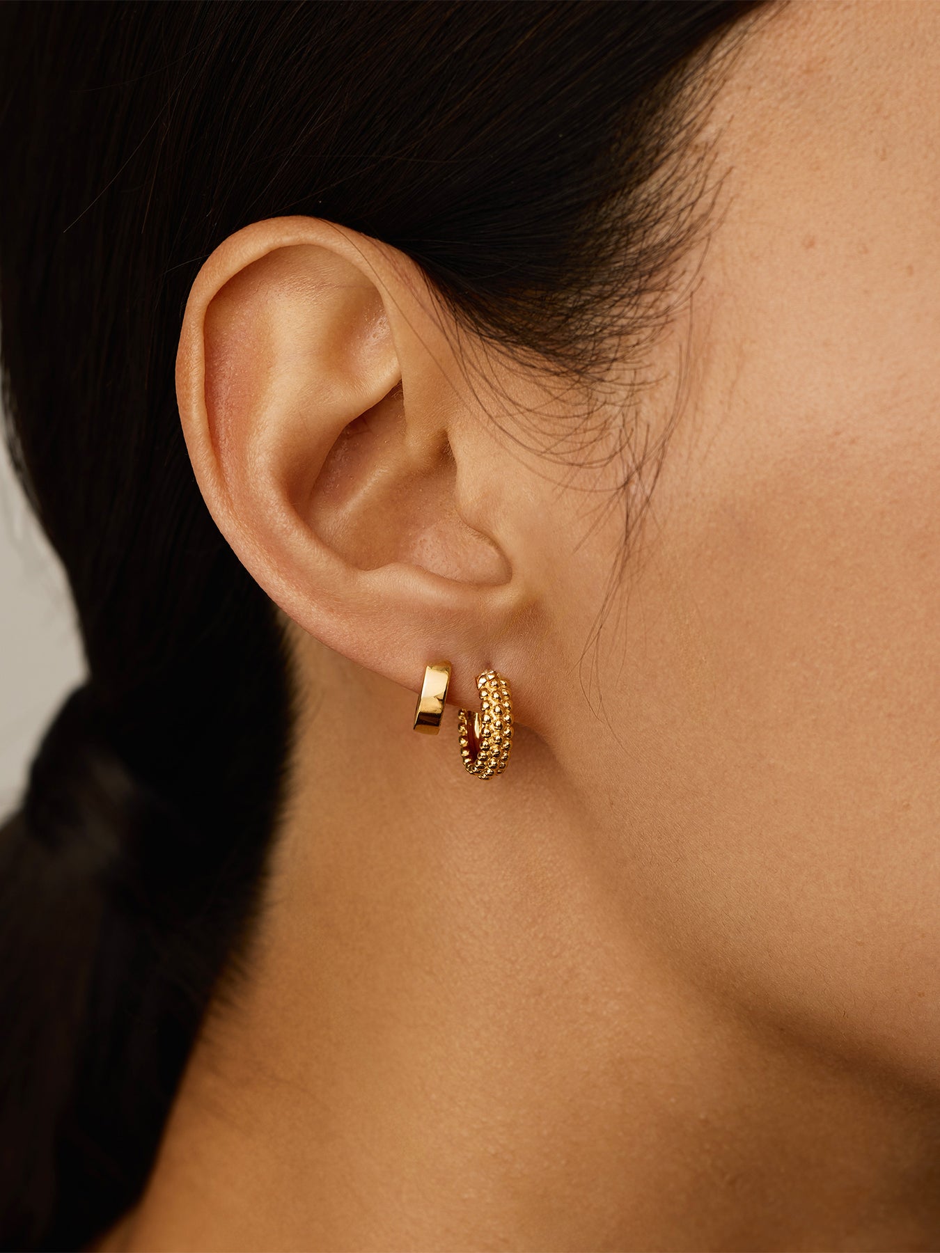 Gold Baya Hoops