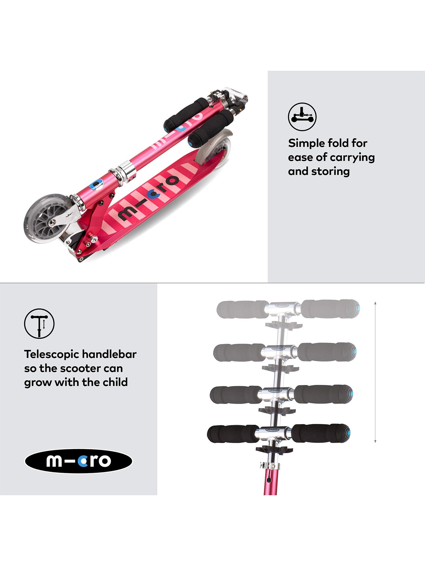 Sprite Stripe Classic Scooter Pink
