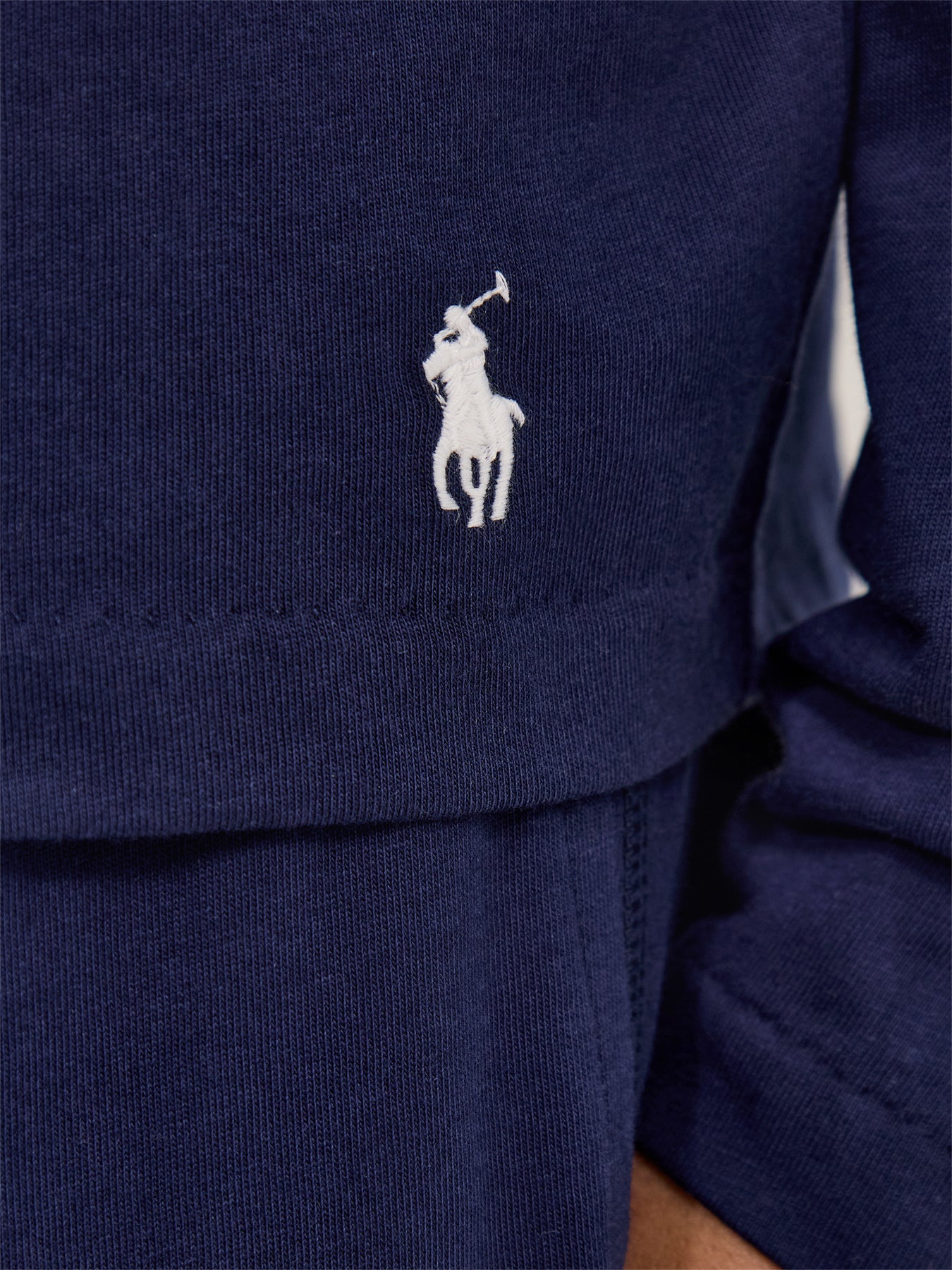 Long Sleeve Hooded Sleep Top (Blue)