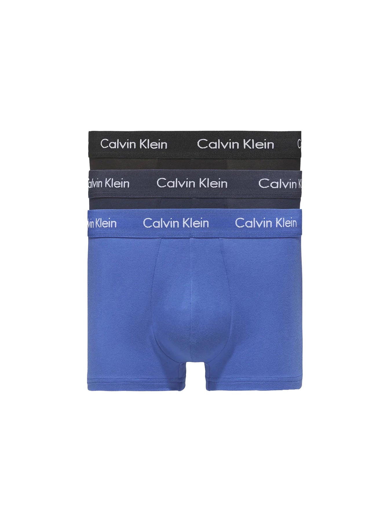 Low Rise 3 Pack Cotton Stretch Blue