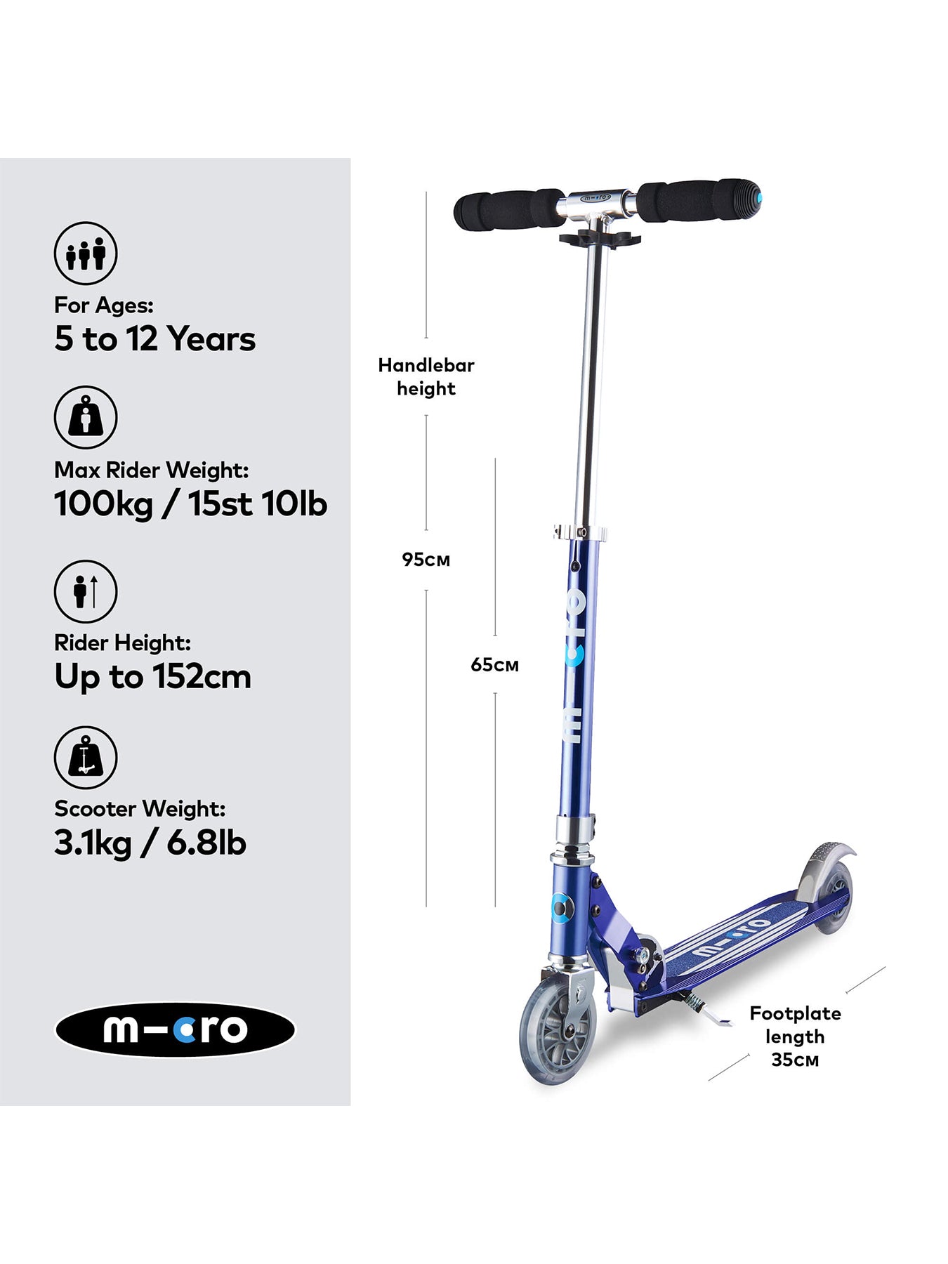 Sprite Stripe Classic Scooter Blue