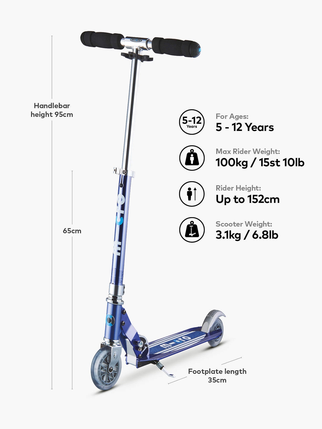 Sprite Stripe Classic Scooter Blue