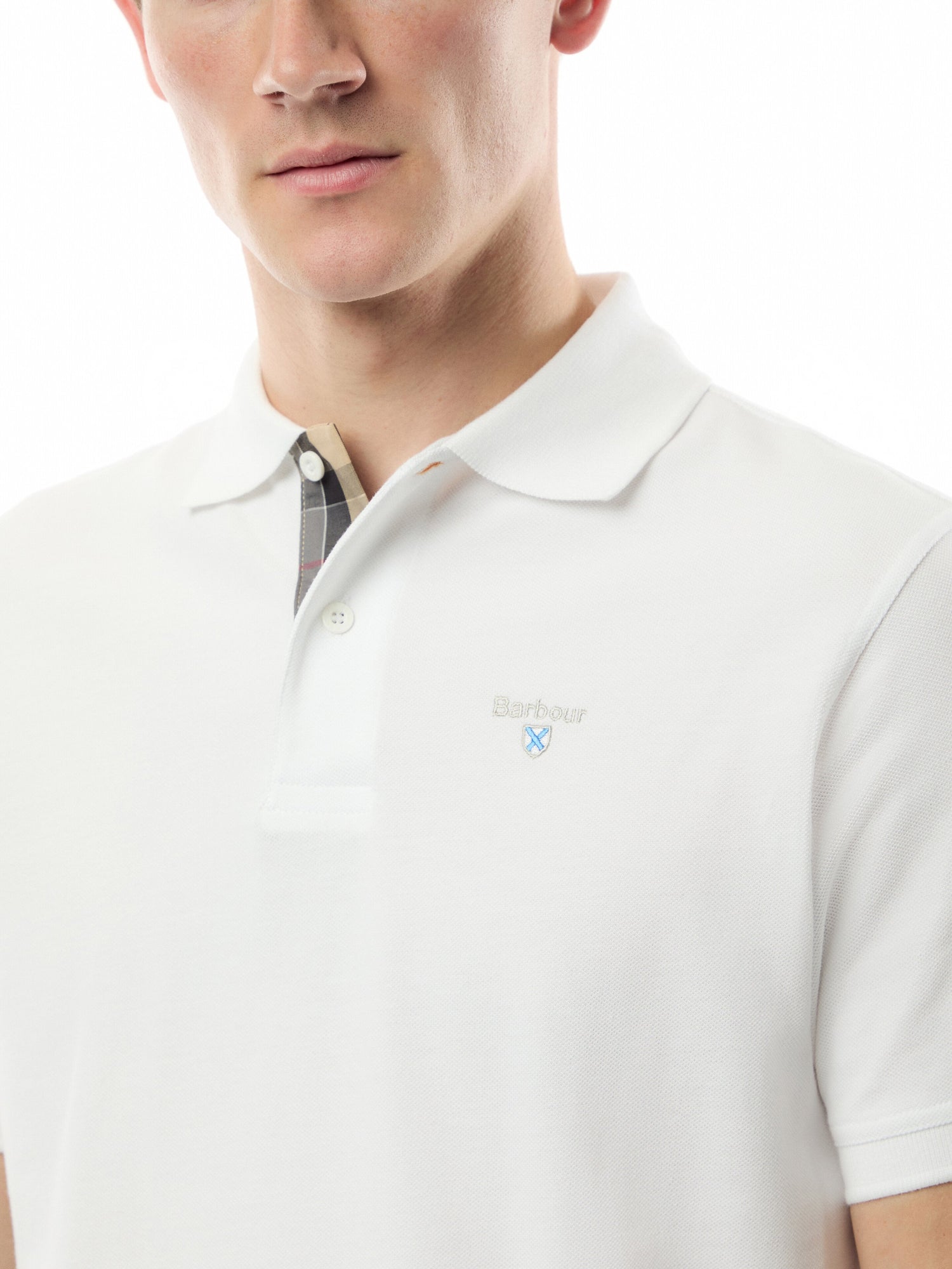 Tartan Pique Polo T-Shirt