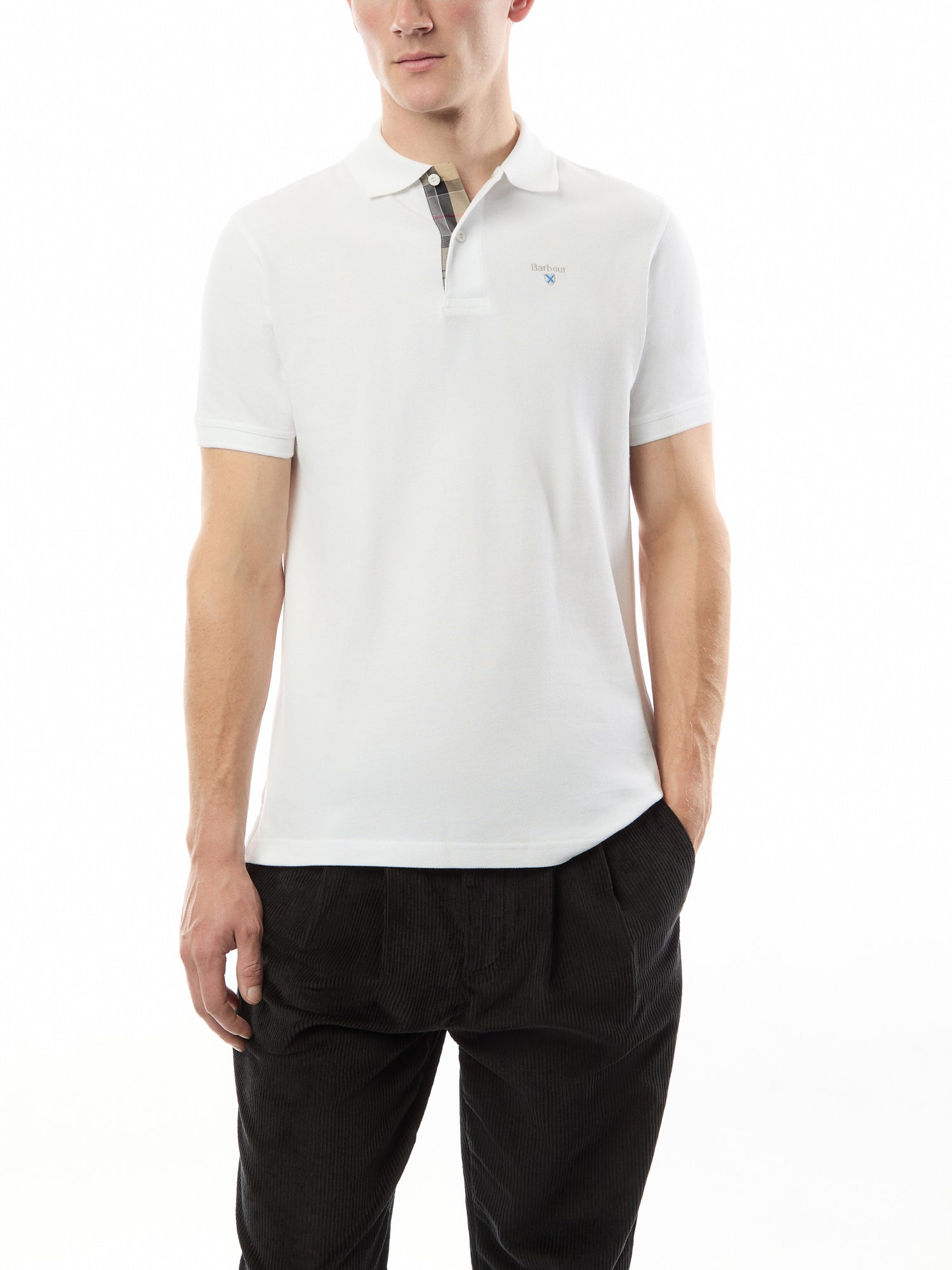 Tartan Pique Polo T-Shirt