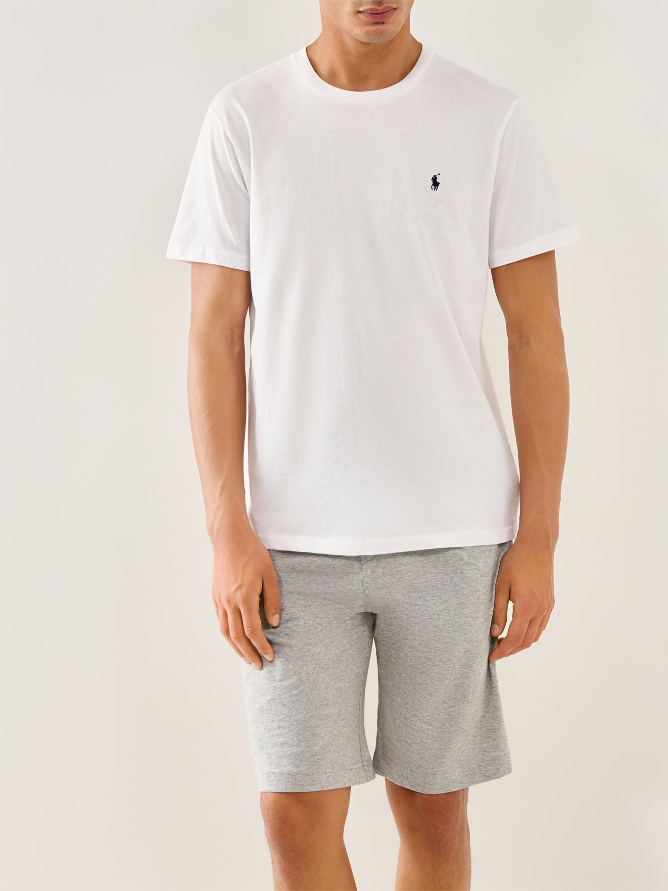 S/S Crew Liquid Cotton Top (White)