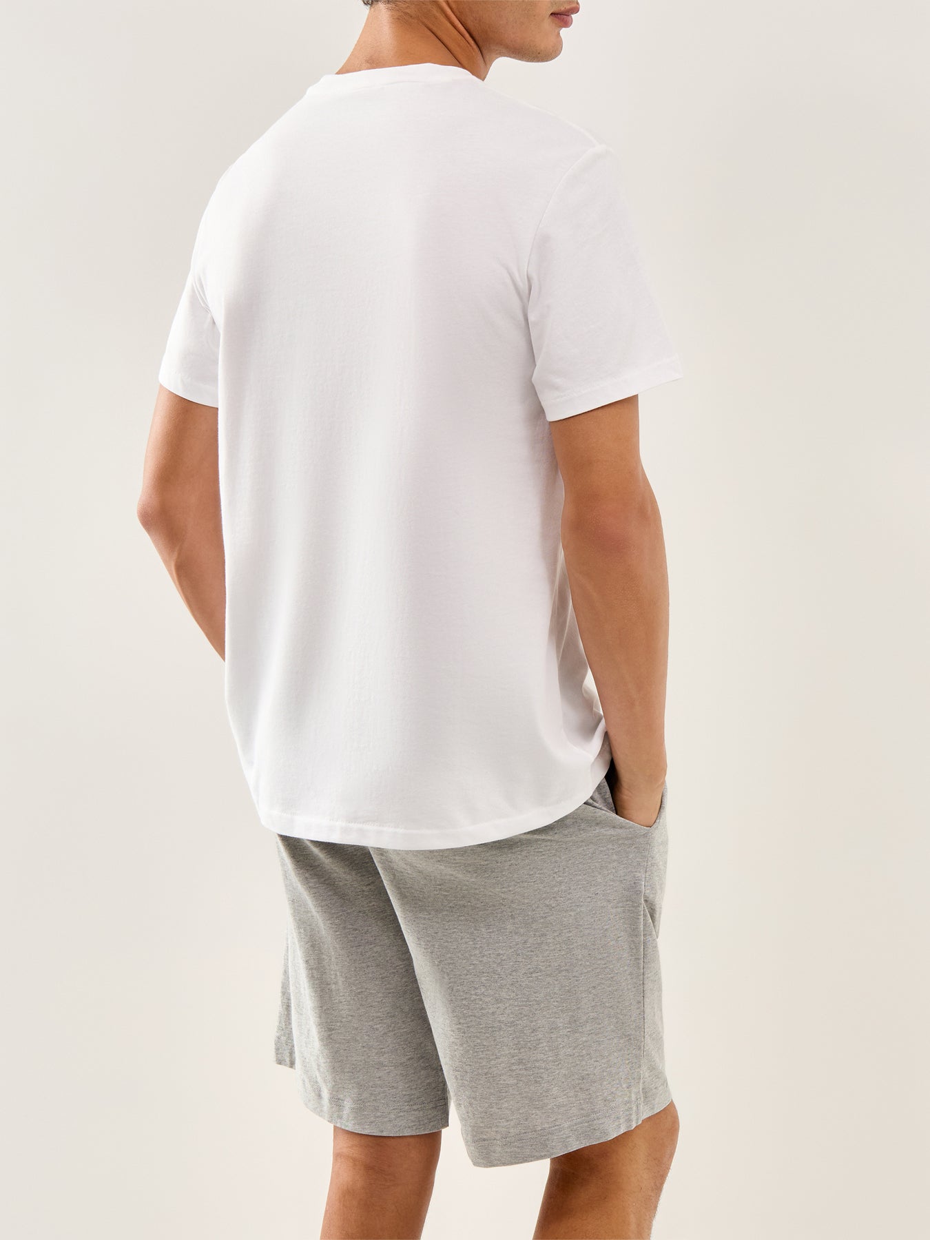 S/S Crew Liquid Cotton Top (White)