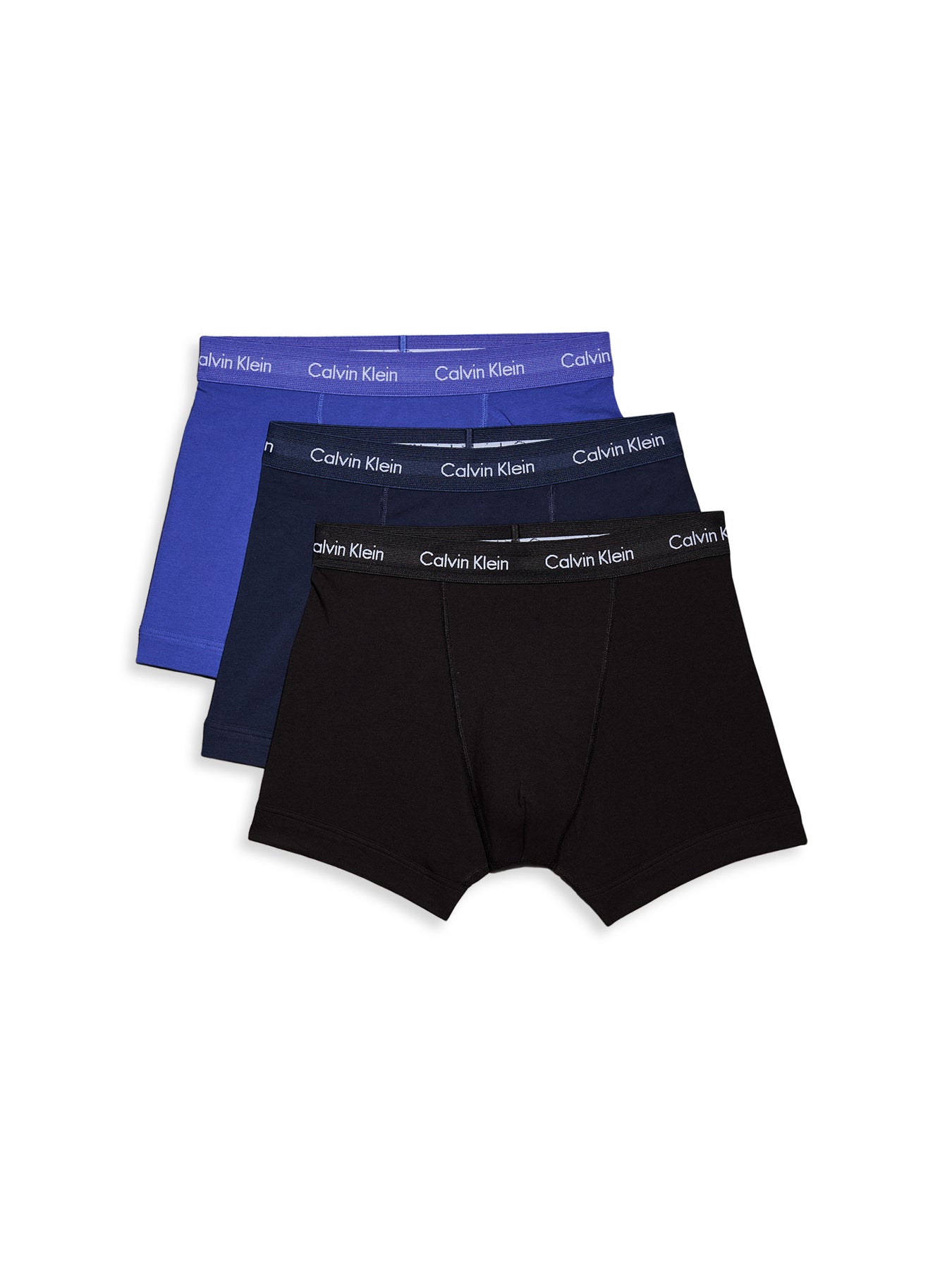 3 Pack Cotton Stretch Trunks Blue