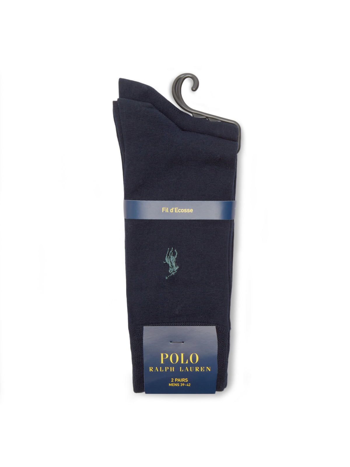 2 Pack Flat Crew Socks Blue