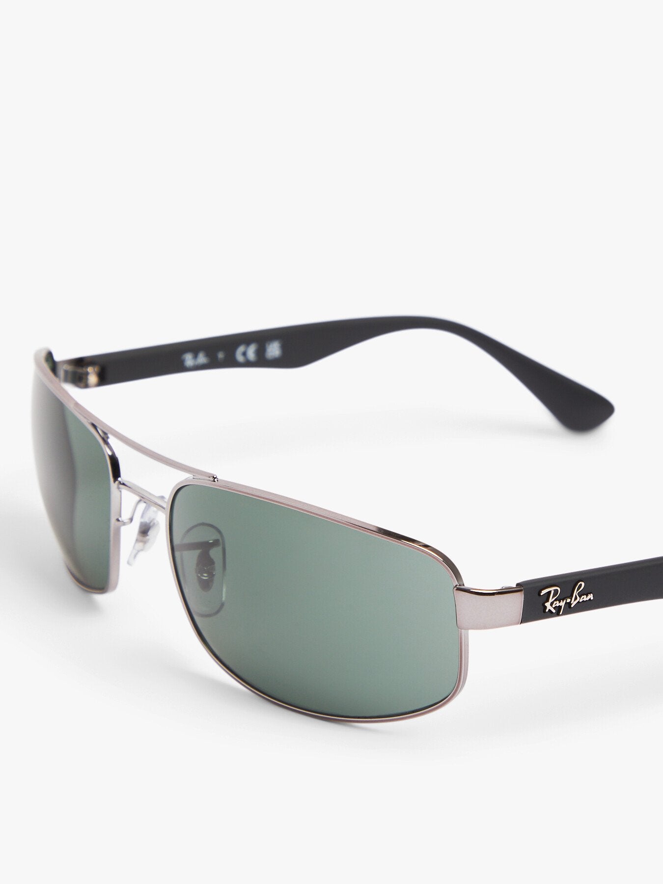 RB3445 Rectangle Metal Mix Sunglasses