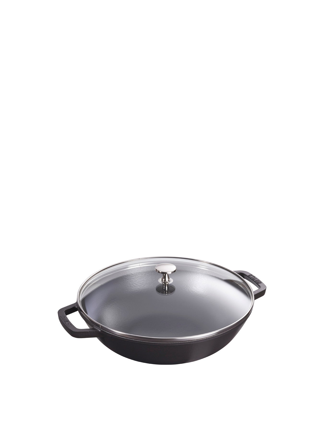 Round Cast Iron Wok 30cm