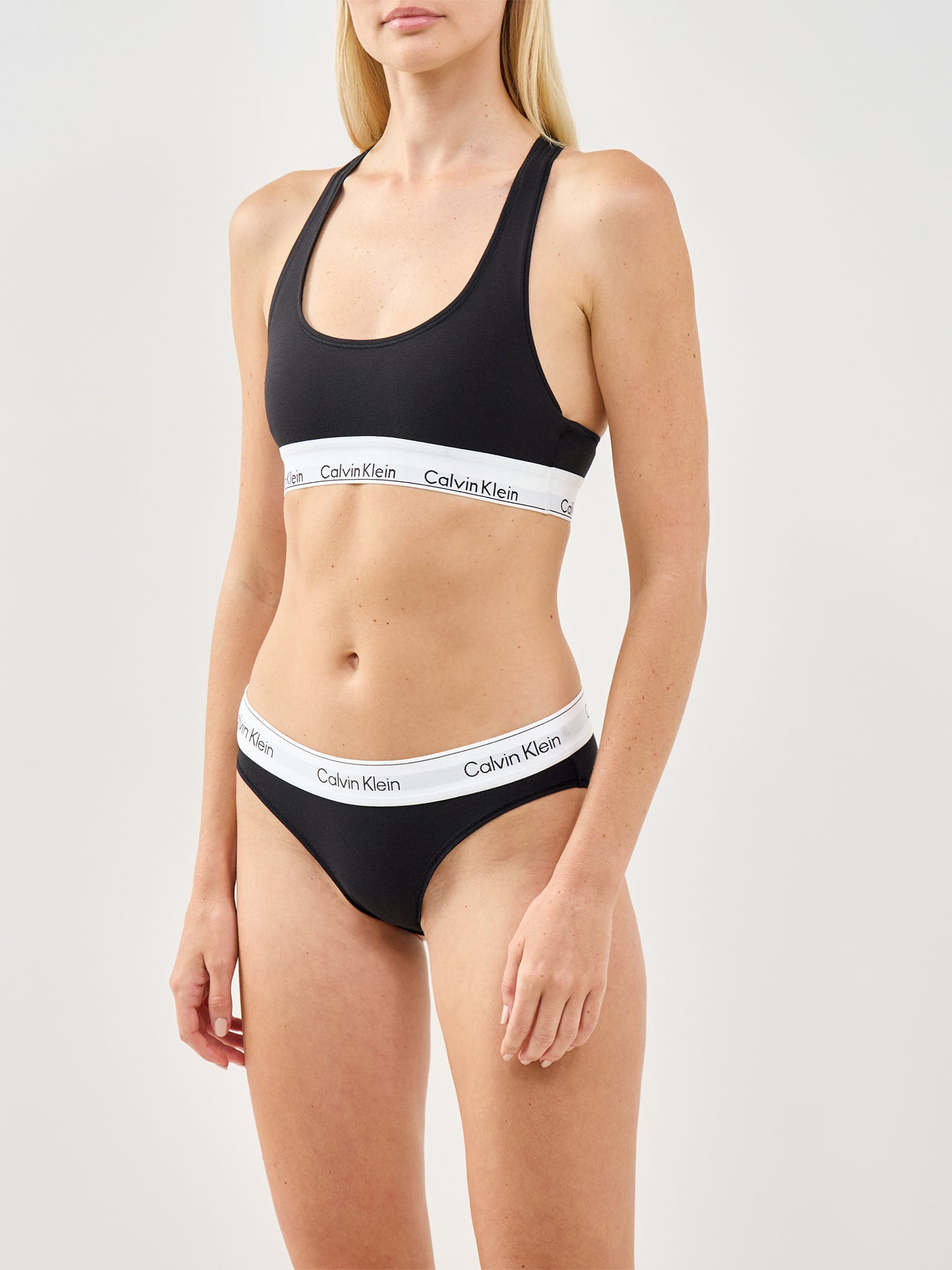 Modern Cotton Bralette (Black)