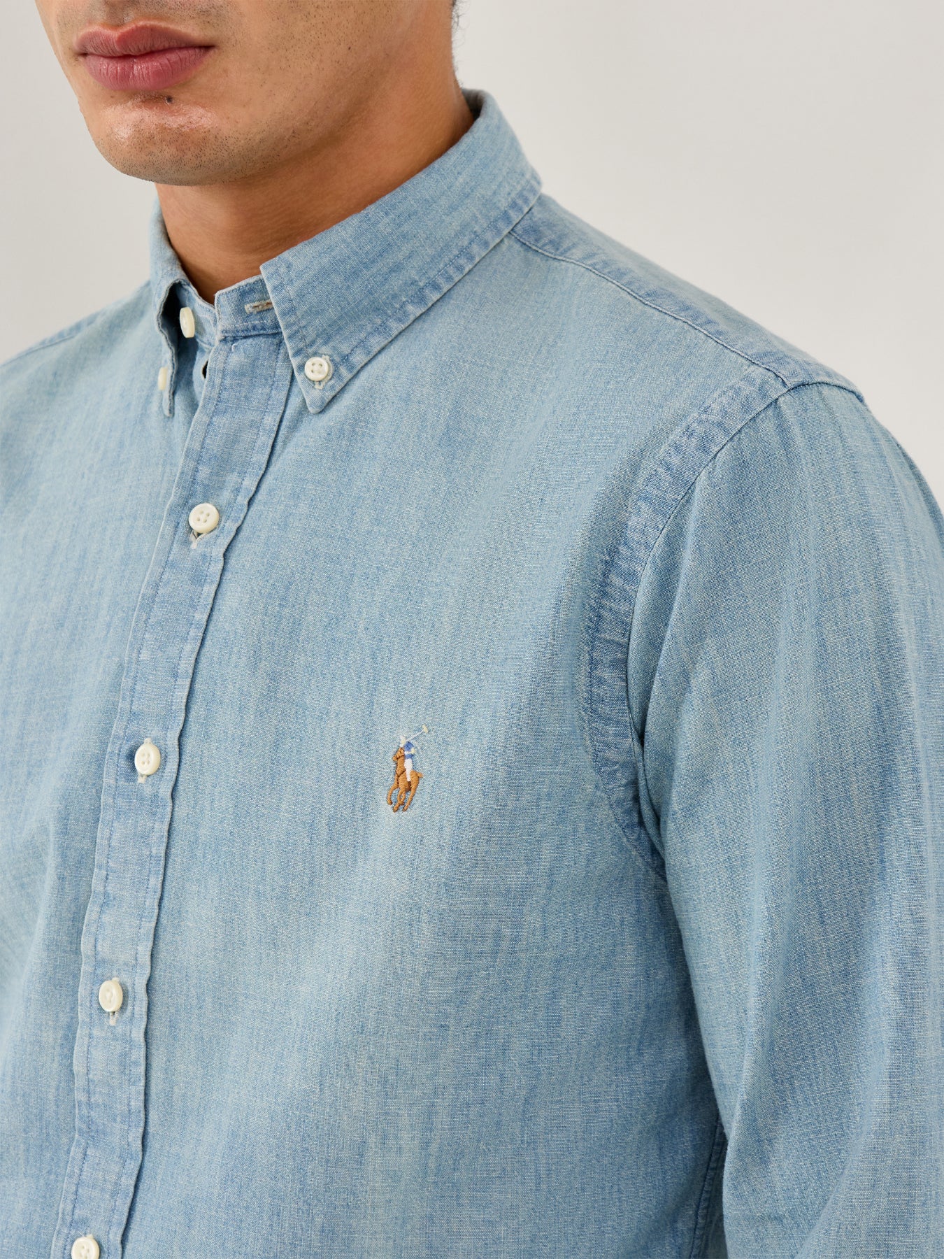 Chambray PP Shirt (BLUE)