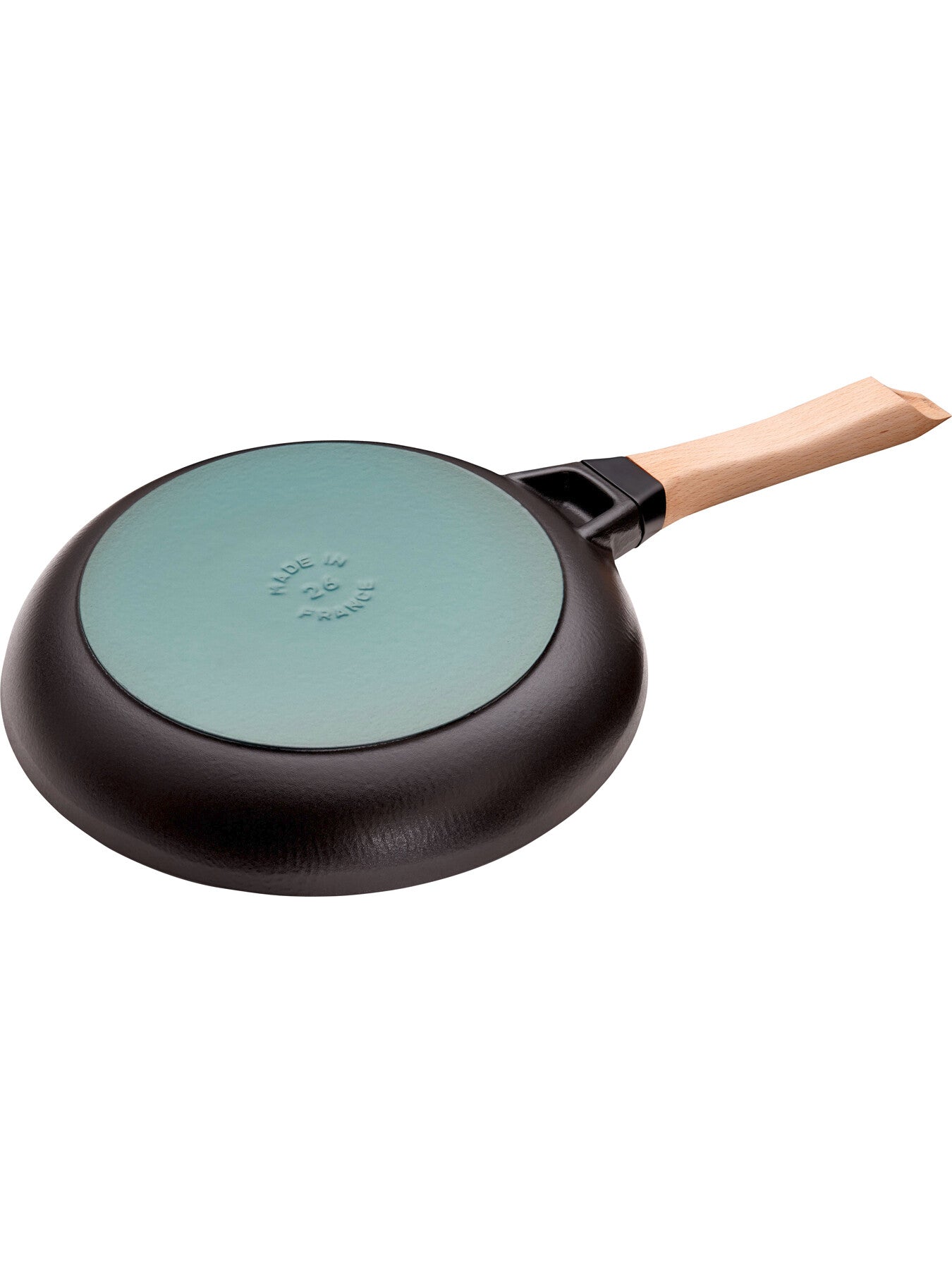 26cm Round Frying Pan Wooden Handle