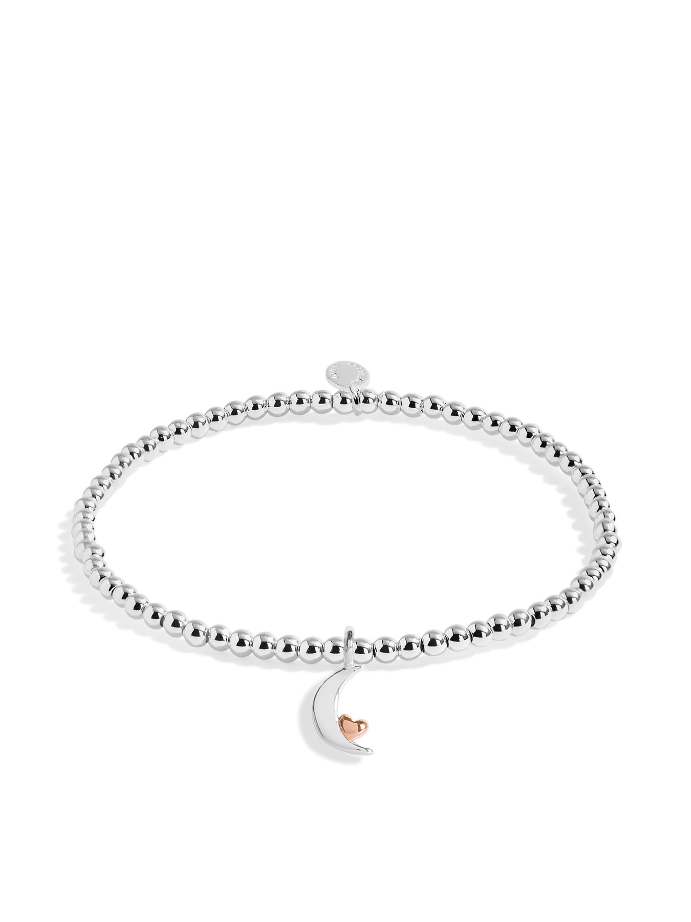 A Little Love You To The Moon And Back Charm Bracelet Silver
