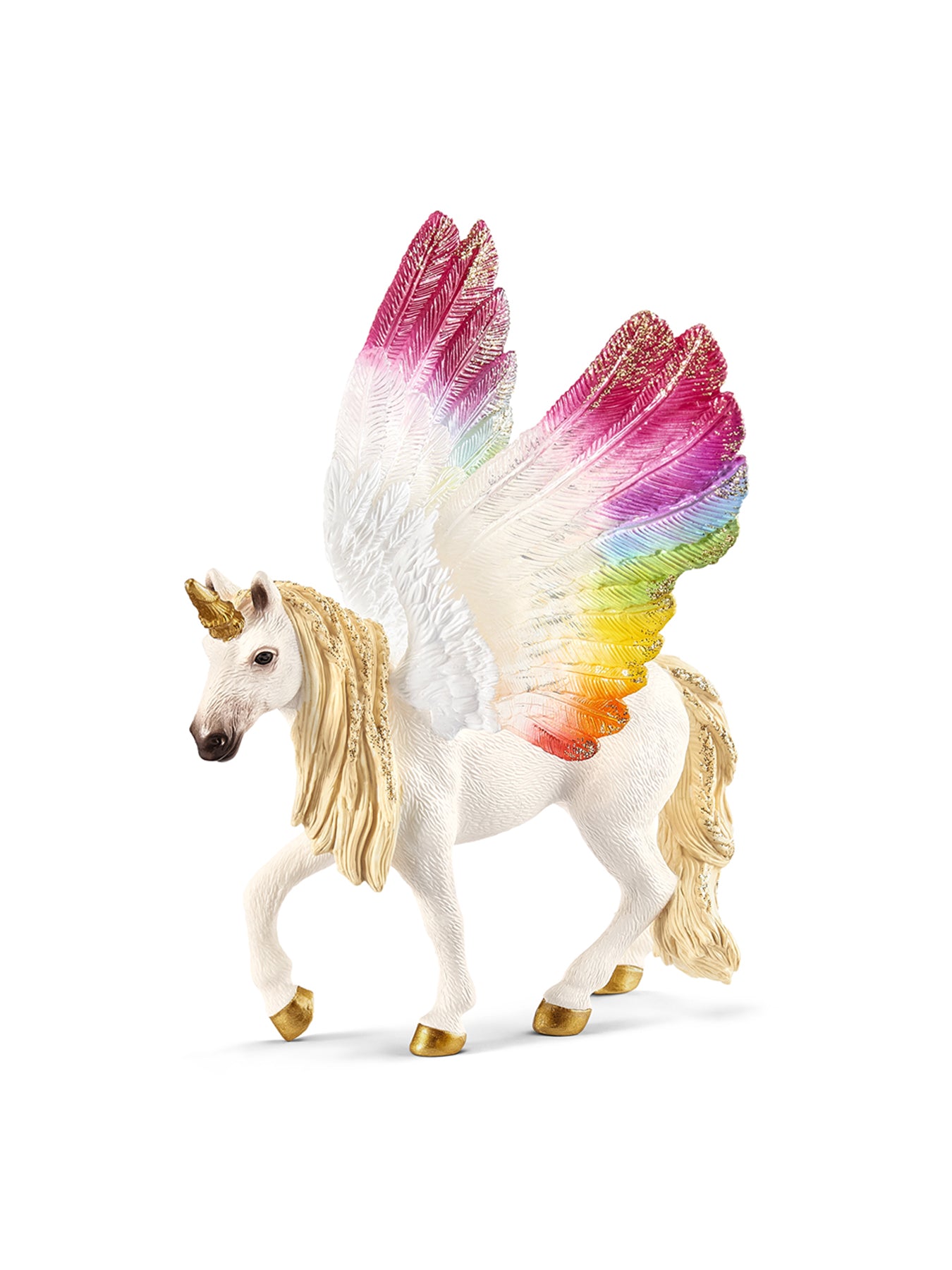 Winged Rainbow Unicorn Foal Figure