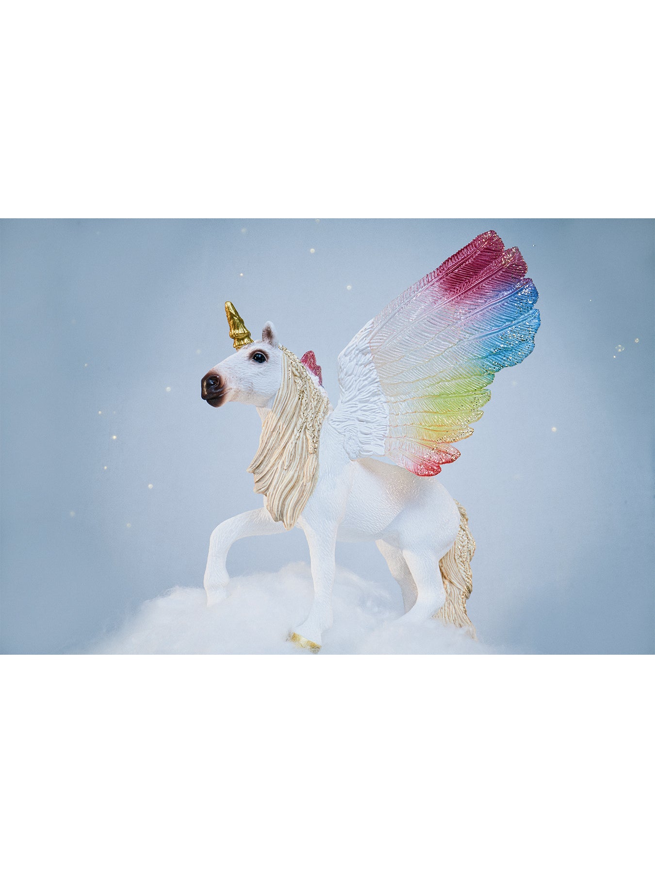 Winged Rainbow Unicorn Foal Figure