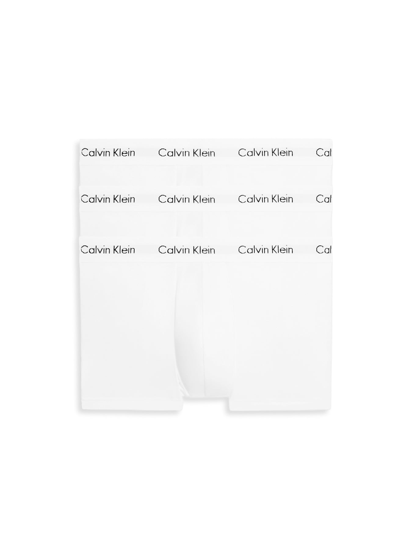 Low Rise 3 Pack Cotton Stretch Trunks White