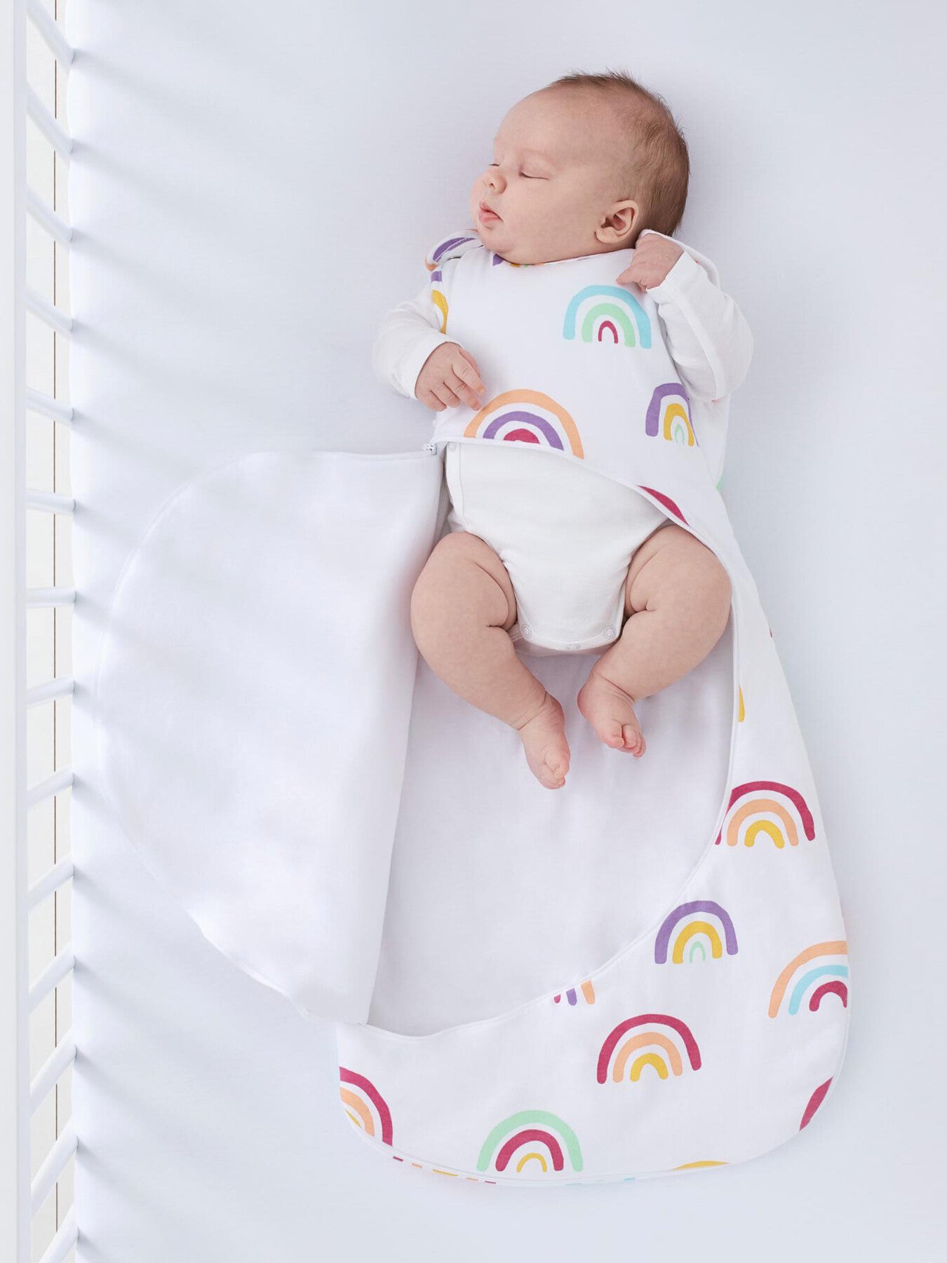 SnuzPouch Sleeping Bag 2 5 Tog 0-6M Rainbow