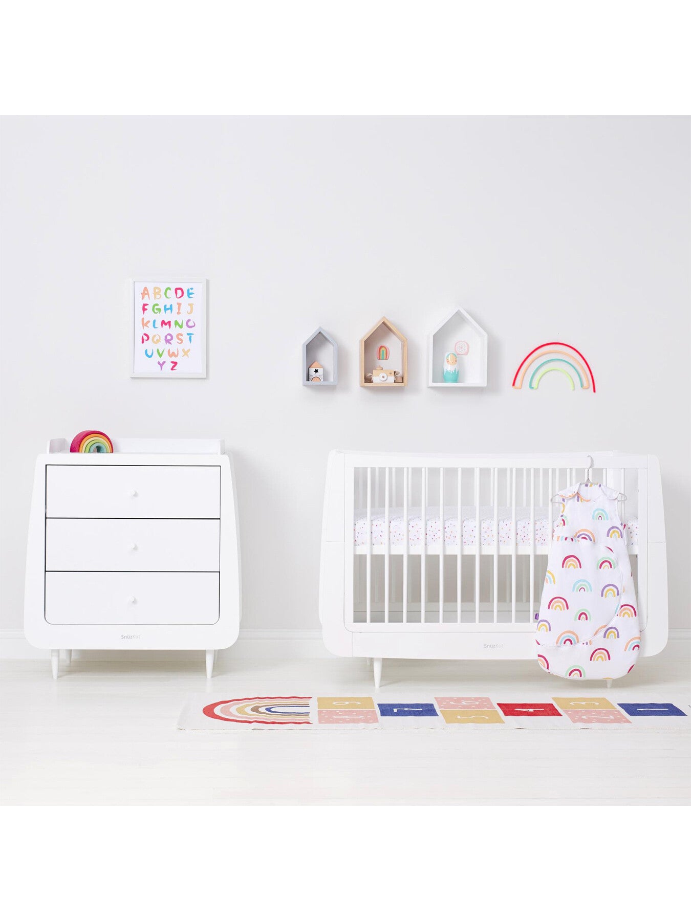 SnuzPouch Sleeping Bag 2 5 Tog 0-6M Rainbow