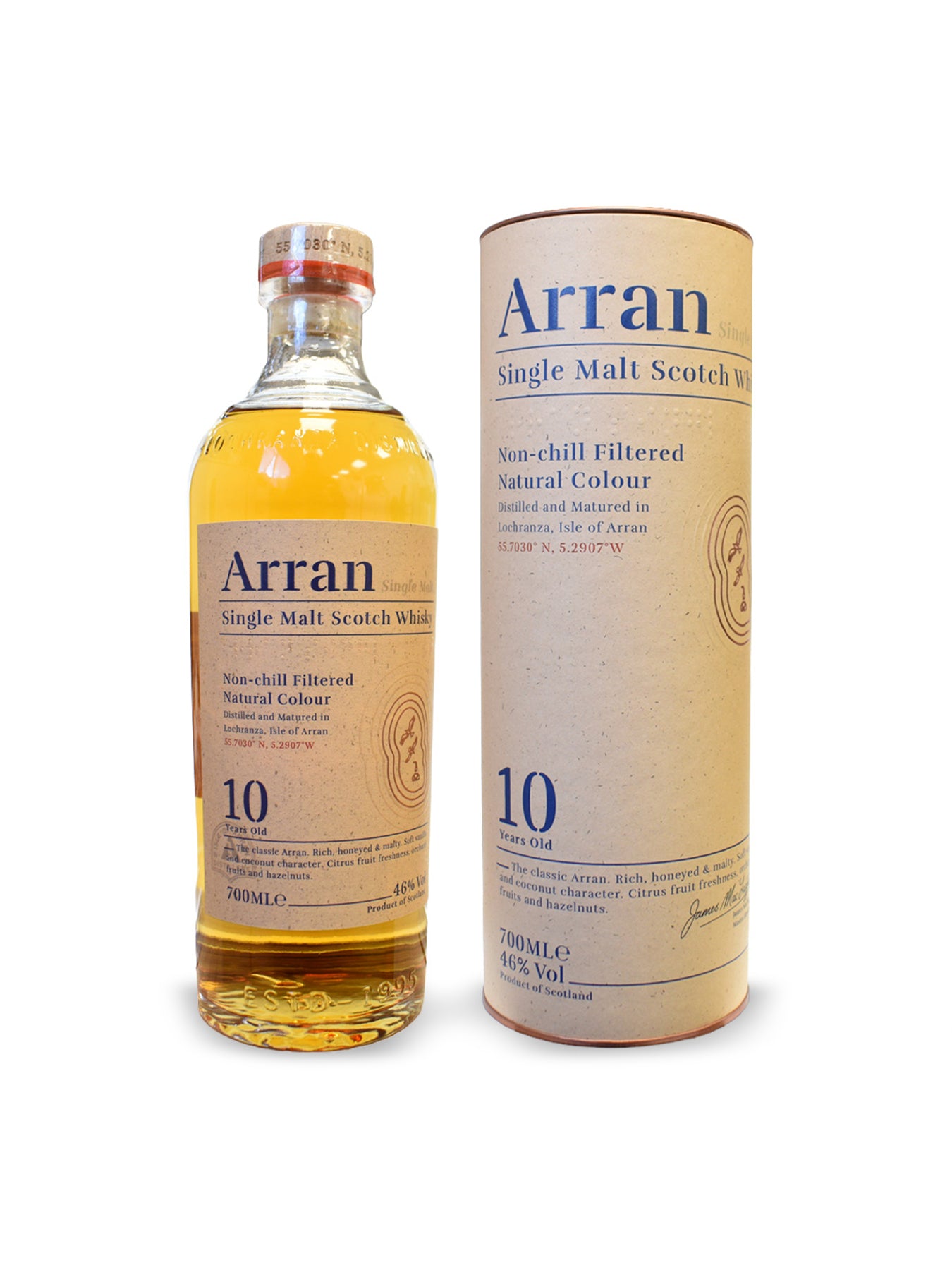 Arran 10 Year Old Single Malt Scotch Whisky 70cl