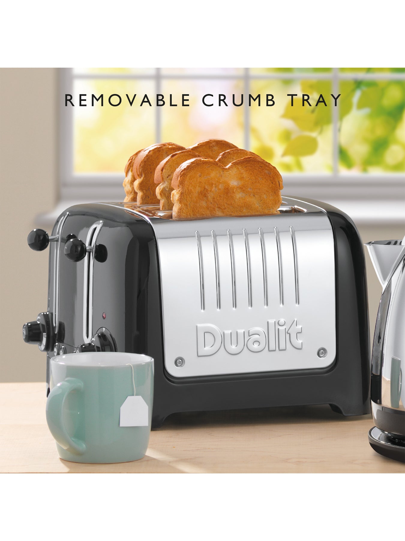 Dualit 4 Slot Lite Toaster Black
