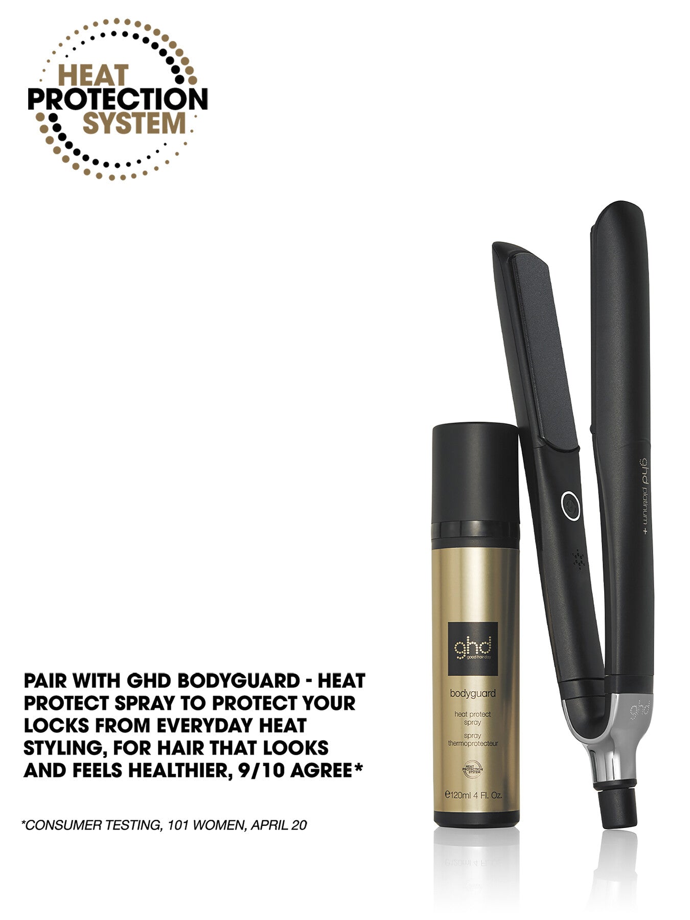 ghd Platinum - Hair Straightener Black