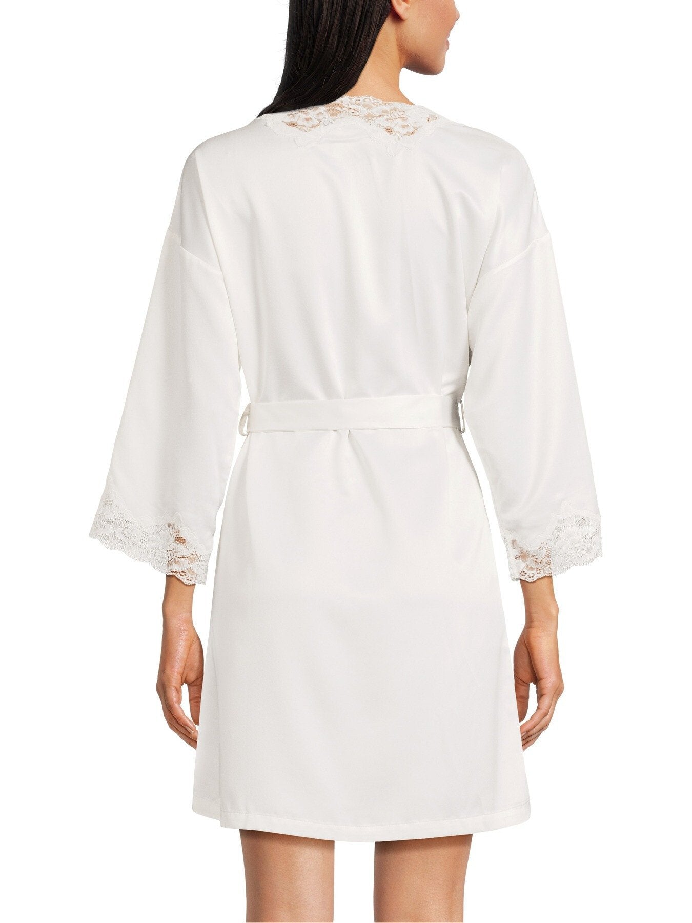 Signature Satin Lace Kimono