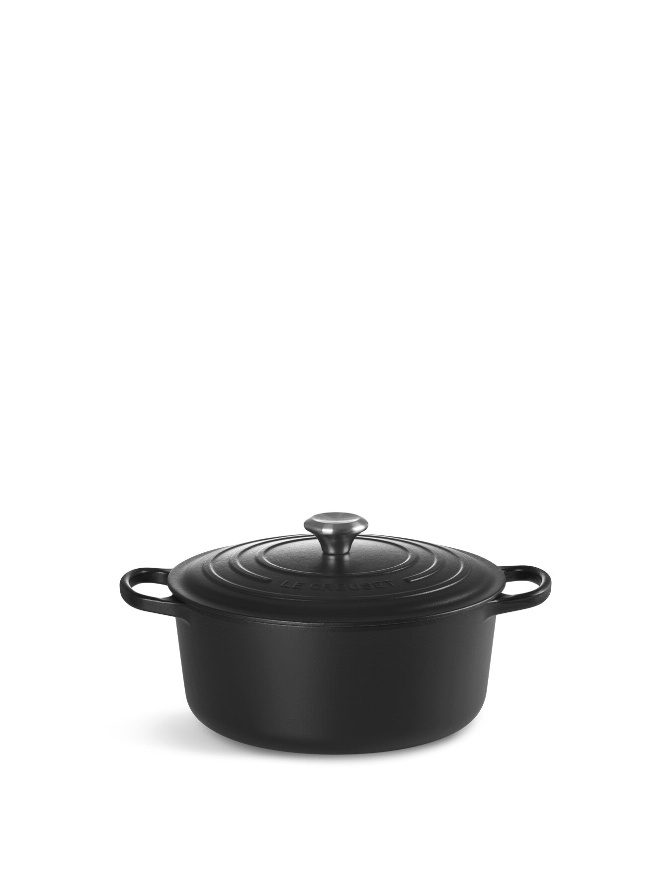 Cast Iron Round Casserole 28cm Satin Black
