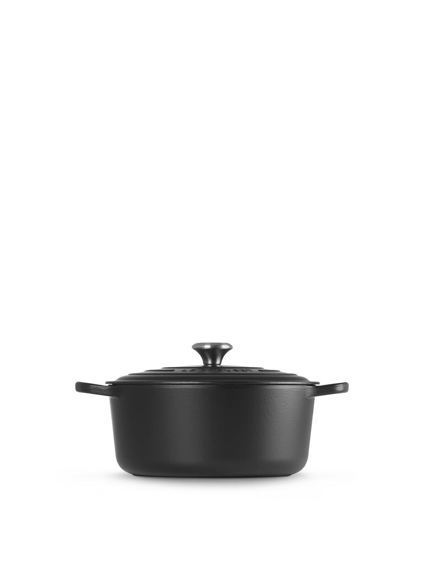 Cast Iron Round Casserole 28cm Satin Black