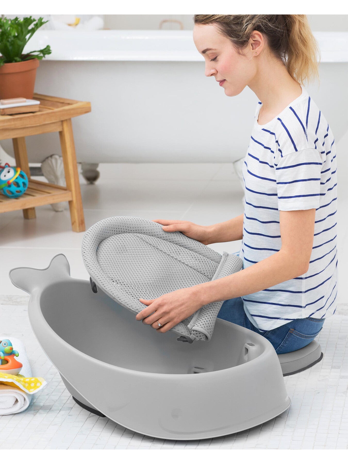 Moby 3 Stage Bath Grey