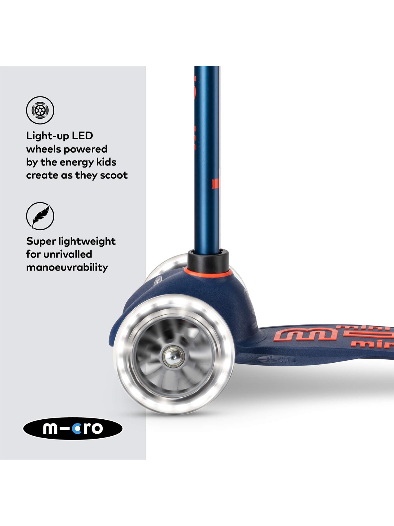 Mini Micro Deluxe Scooter Navy