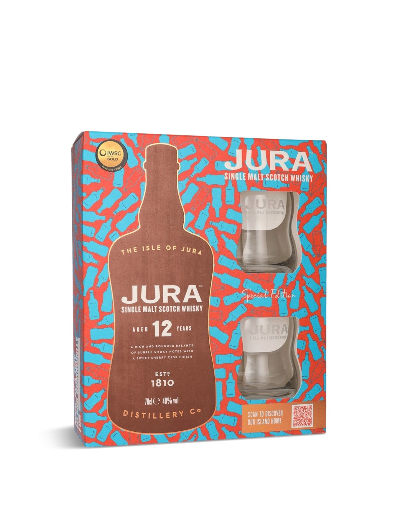 Jura 12yr With Glasses 70cl