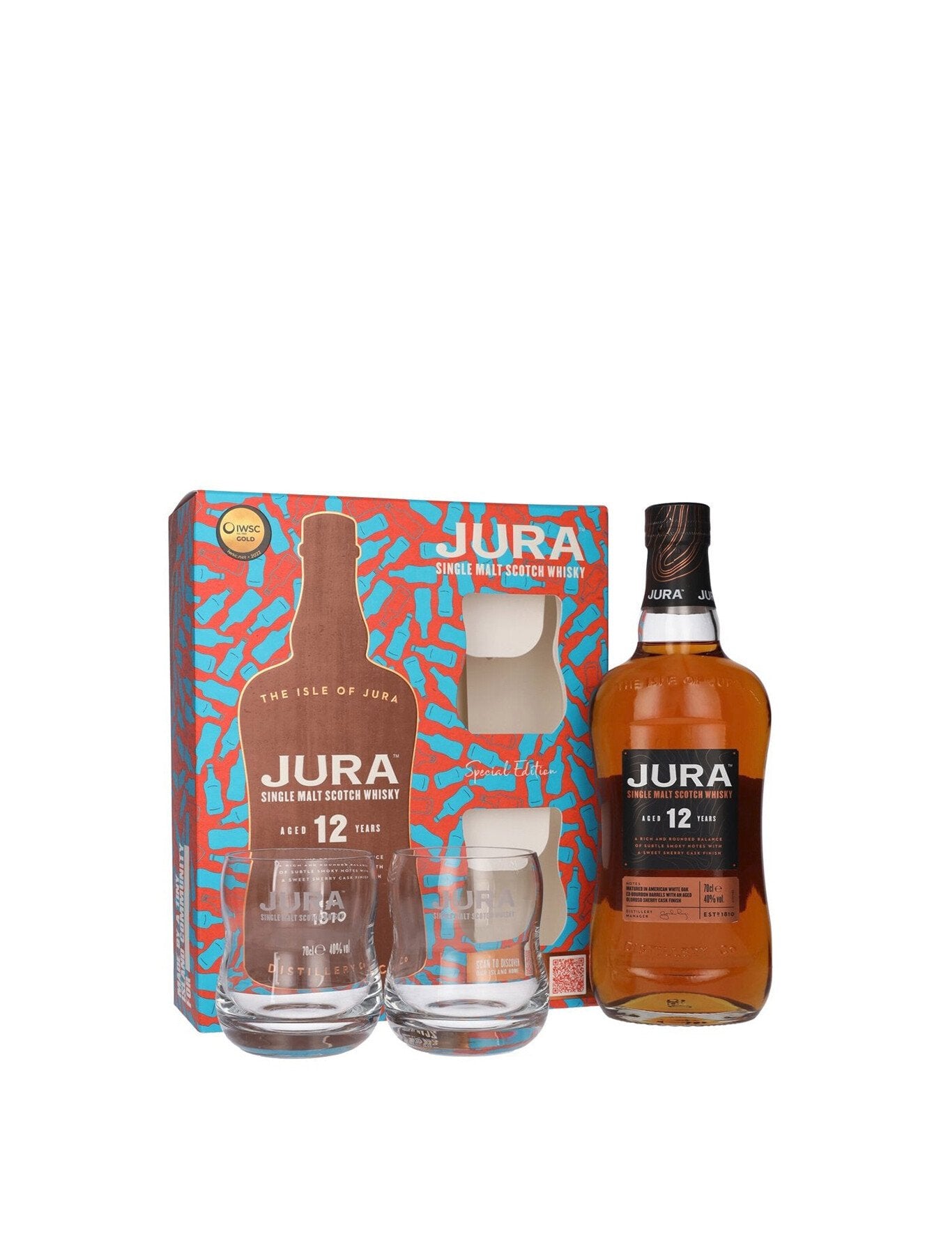 Jura 12yr With Glasses 70cl